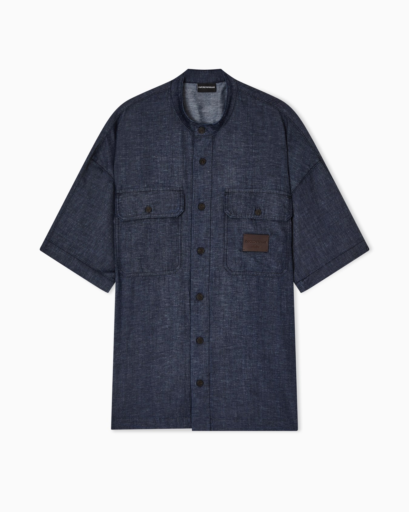 Comfort fit shirt in Capsule Denim lyocell blend chambray Slide 0