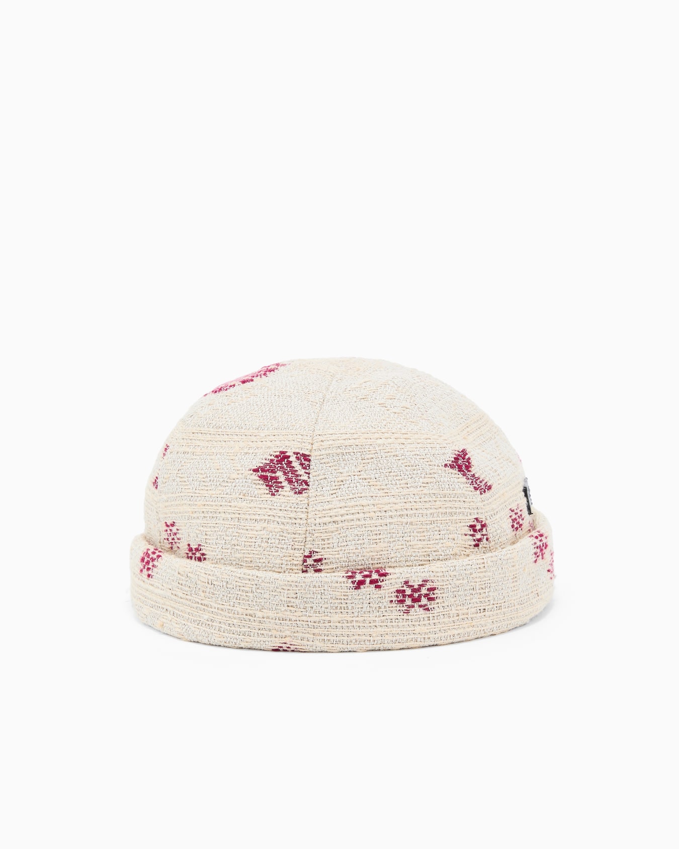 Jacquard linen and silk blend cap Slide 0