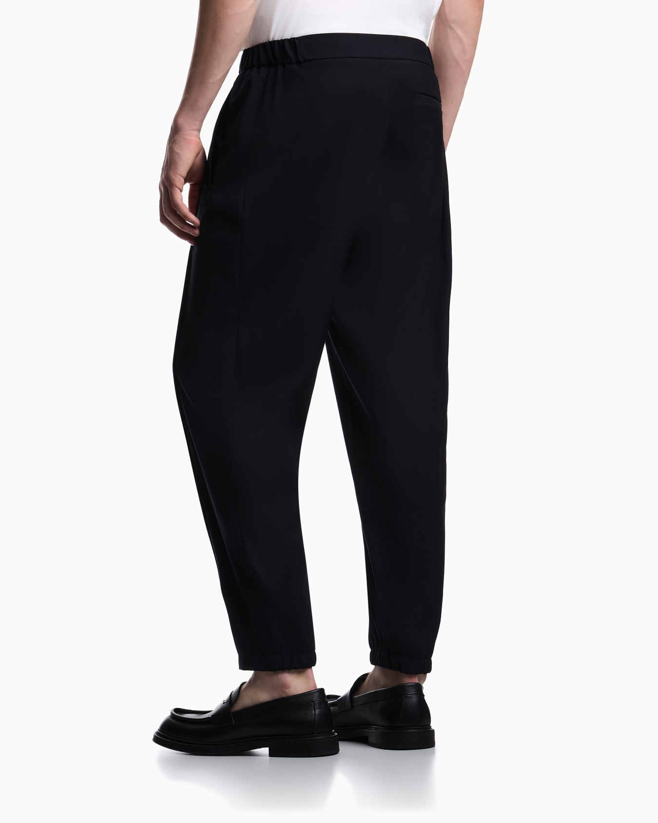 Tropical light wool canvas trousers Slide 3
