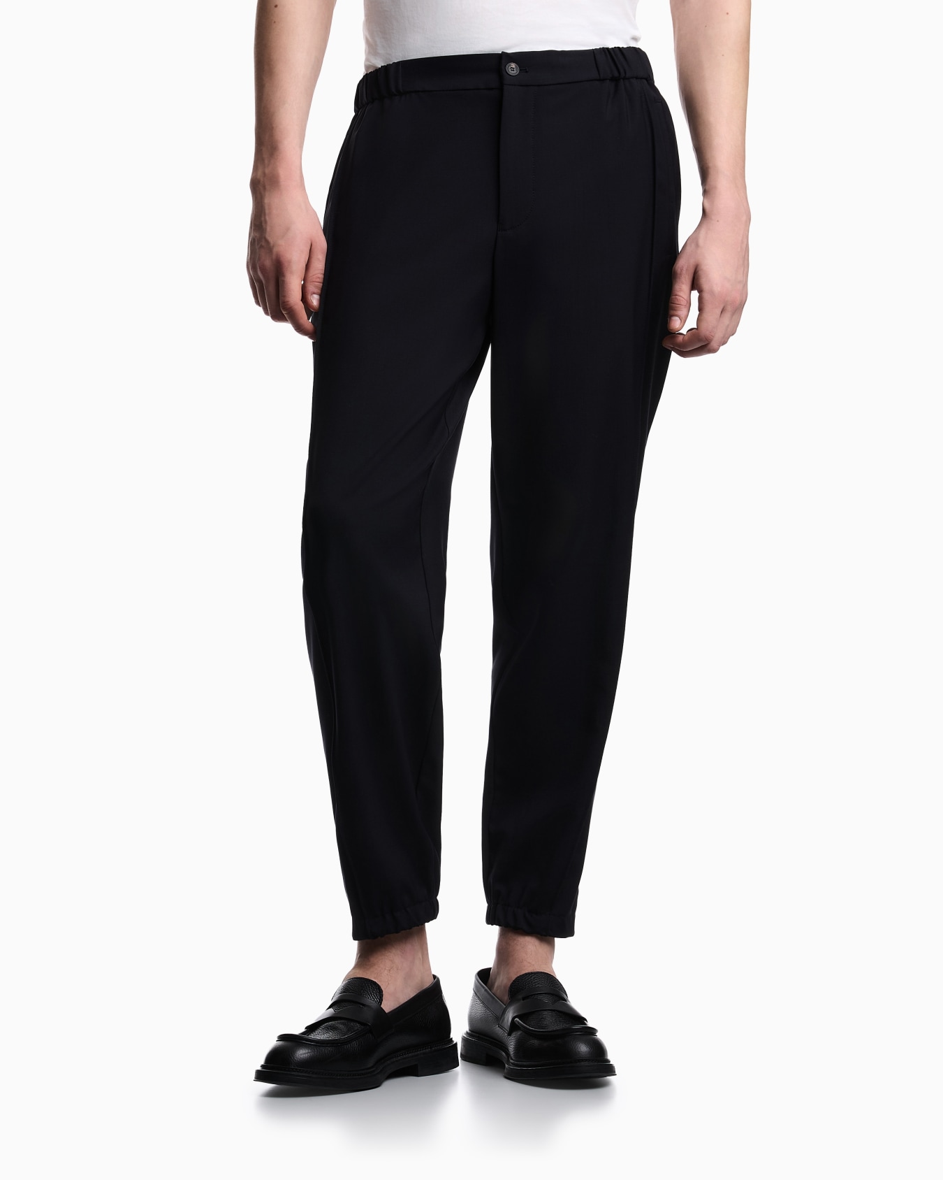 Tropical light wool canvas trousers Slide 2