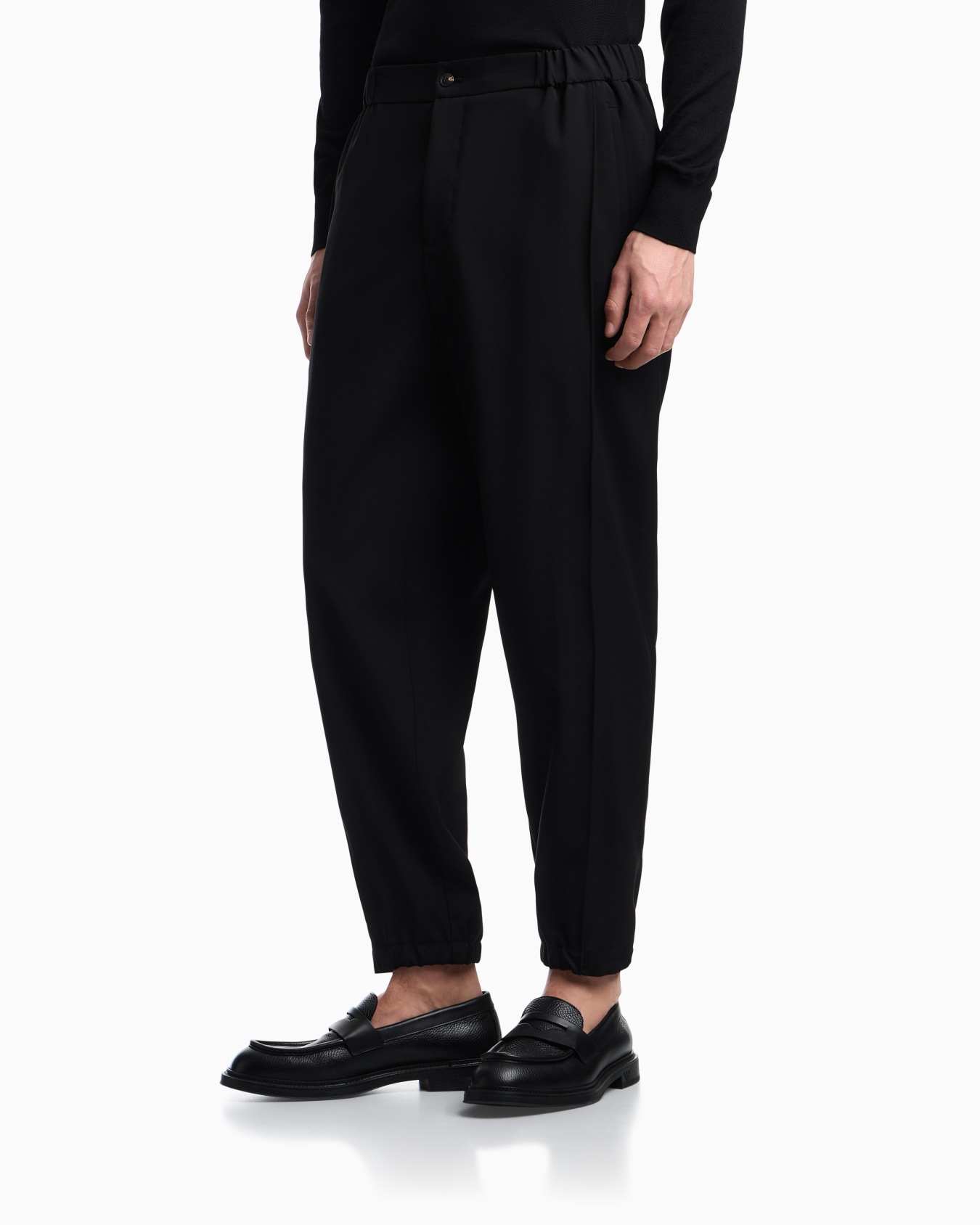 Tropical light wool canvas trousers Slide 2