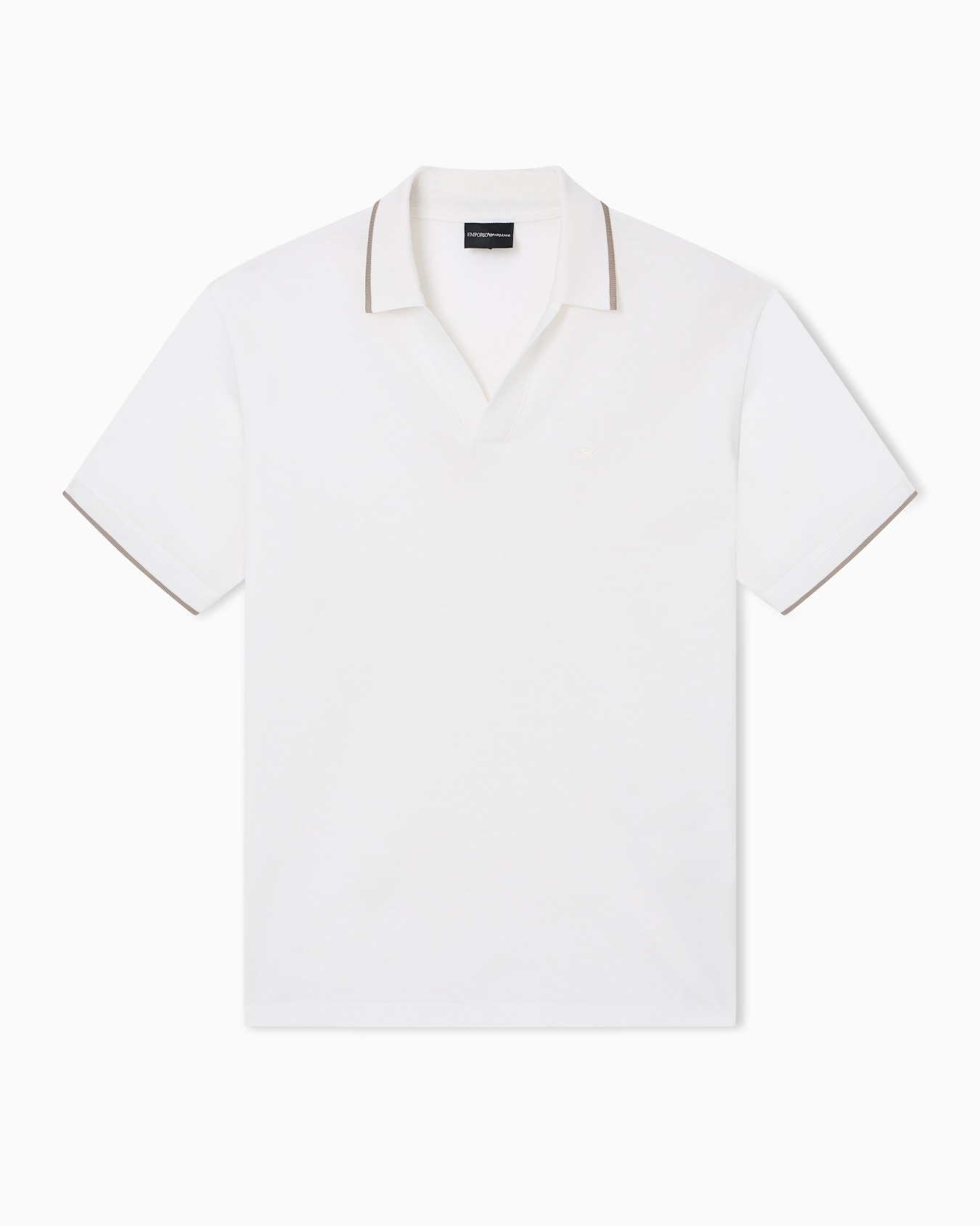 Stretch piqué polo shirt Slide 0