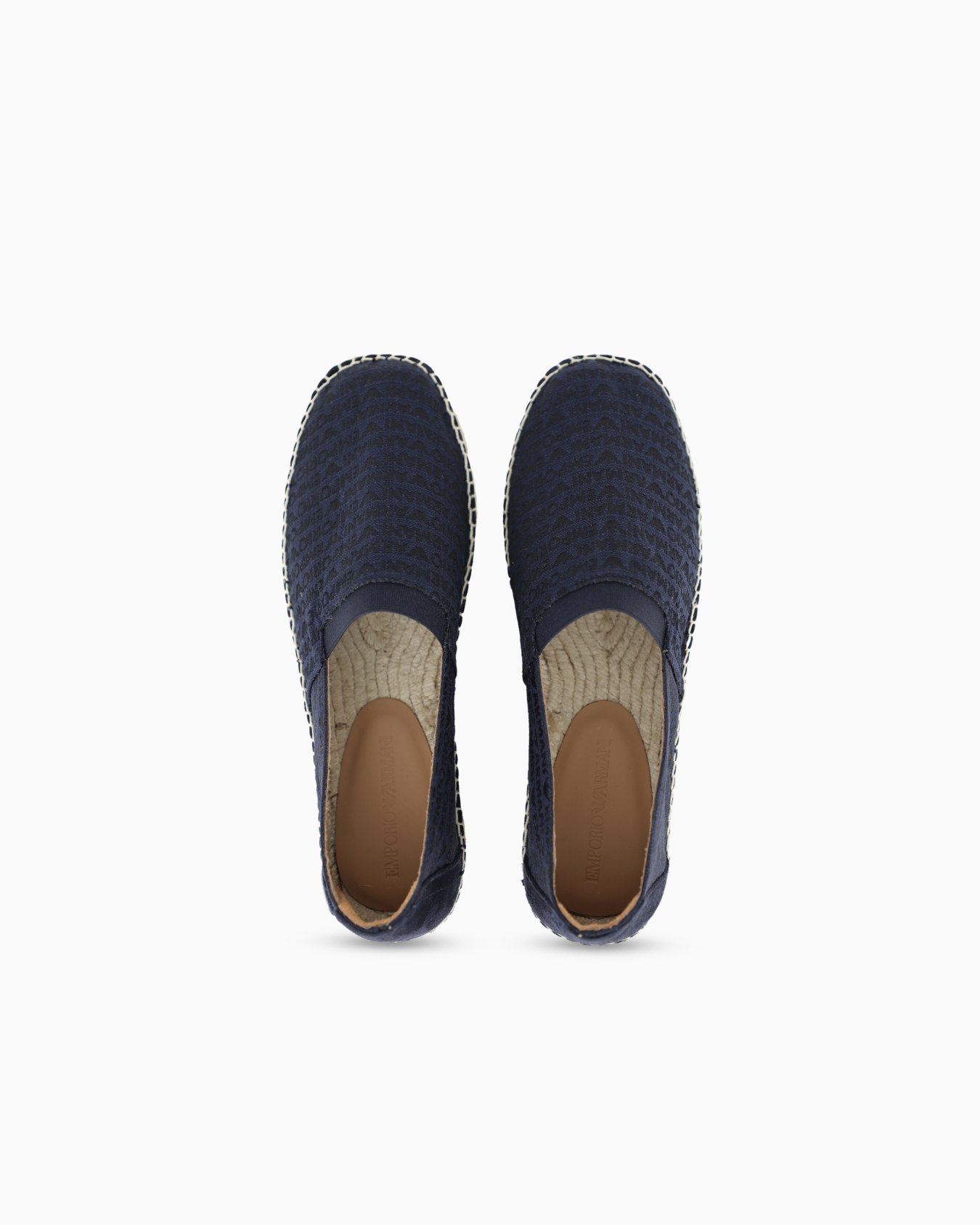 Jacquard espadrilles with all-over logo lettering Slide 2
