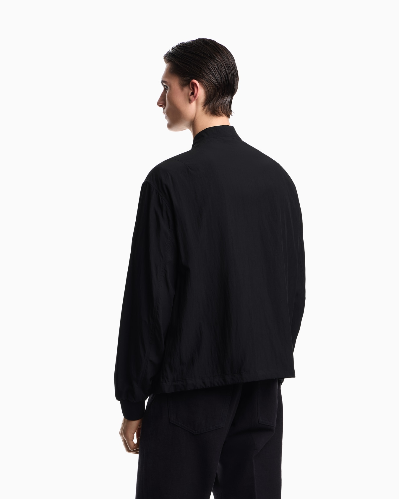 Blouson en nylon avec petit logo brodé Diapositive 3