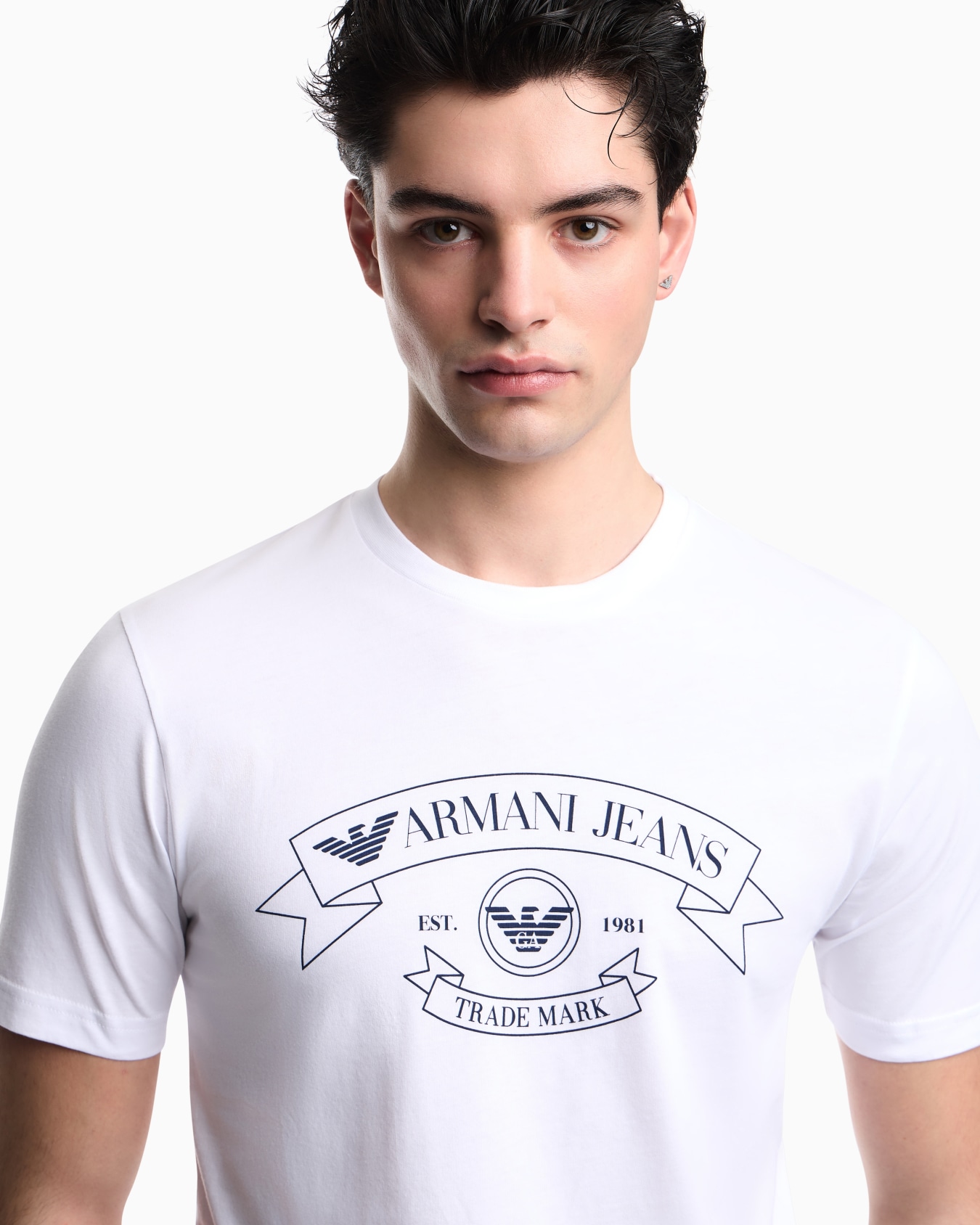 Armani Jeans print jersey T-shirt Slide 4