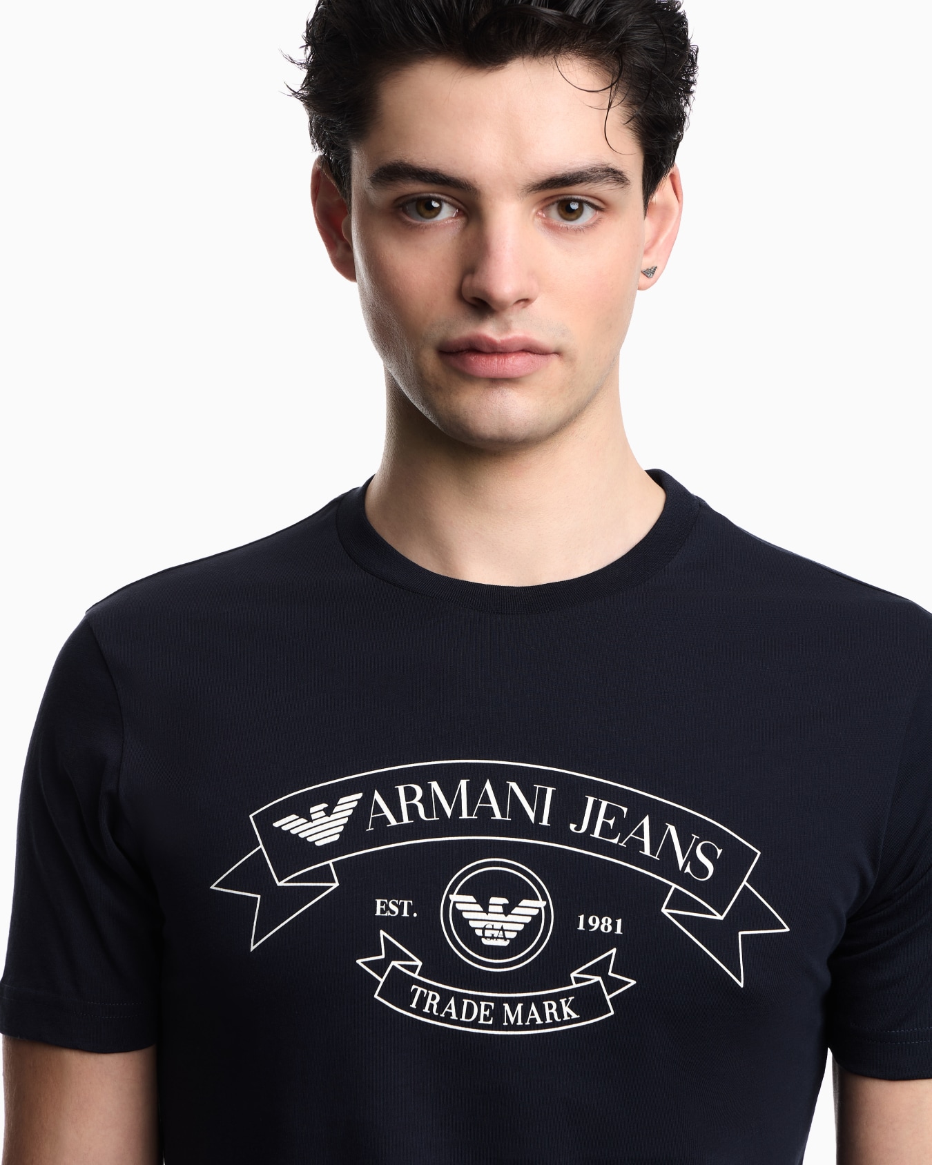 Armani Jeans print jersey T-shirt Slide 4