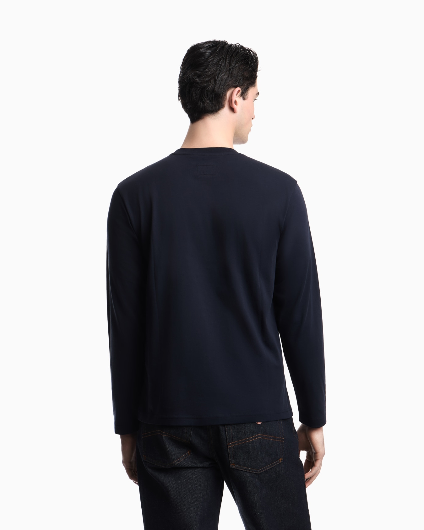 Armani Jeans printed jersey jumper Slide 2