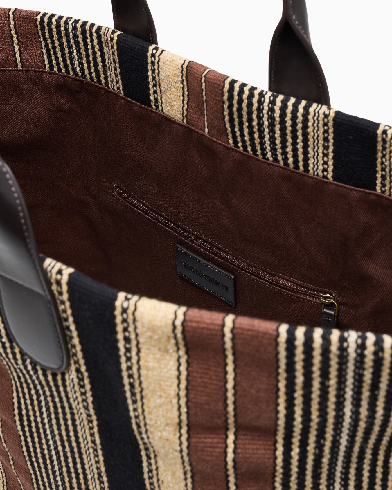 ショッパー ファブリック 縦ストライプ スライドする 3