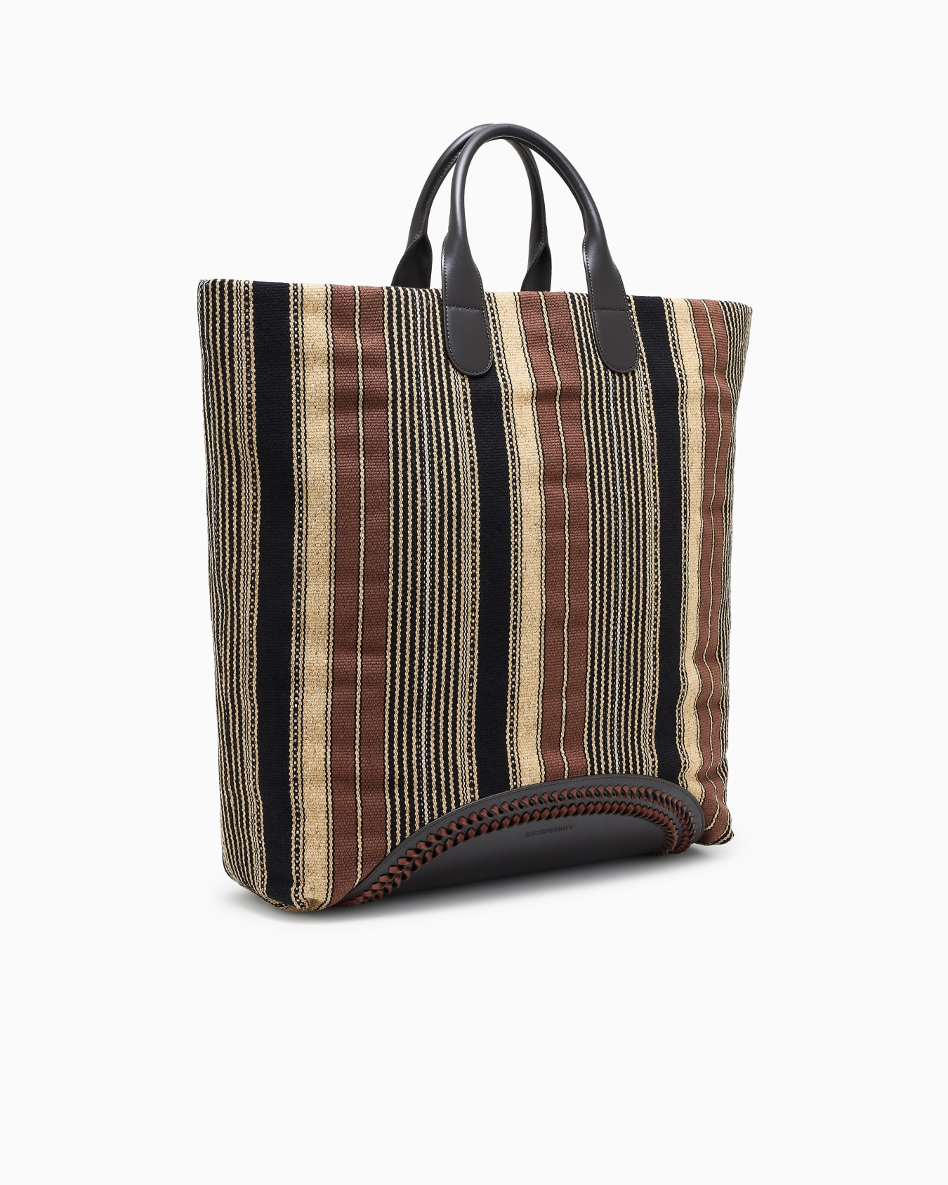 ショッパー ファブリック 縦ストライプ スライドする 1