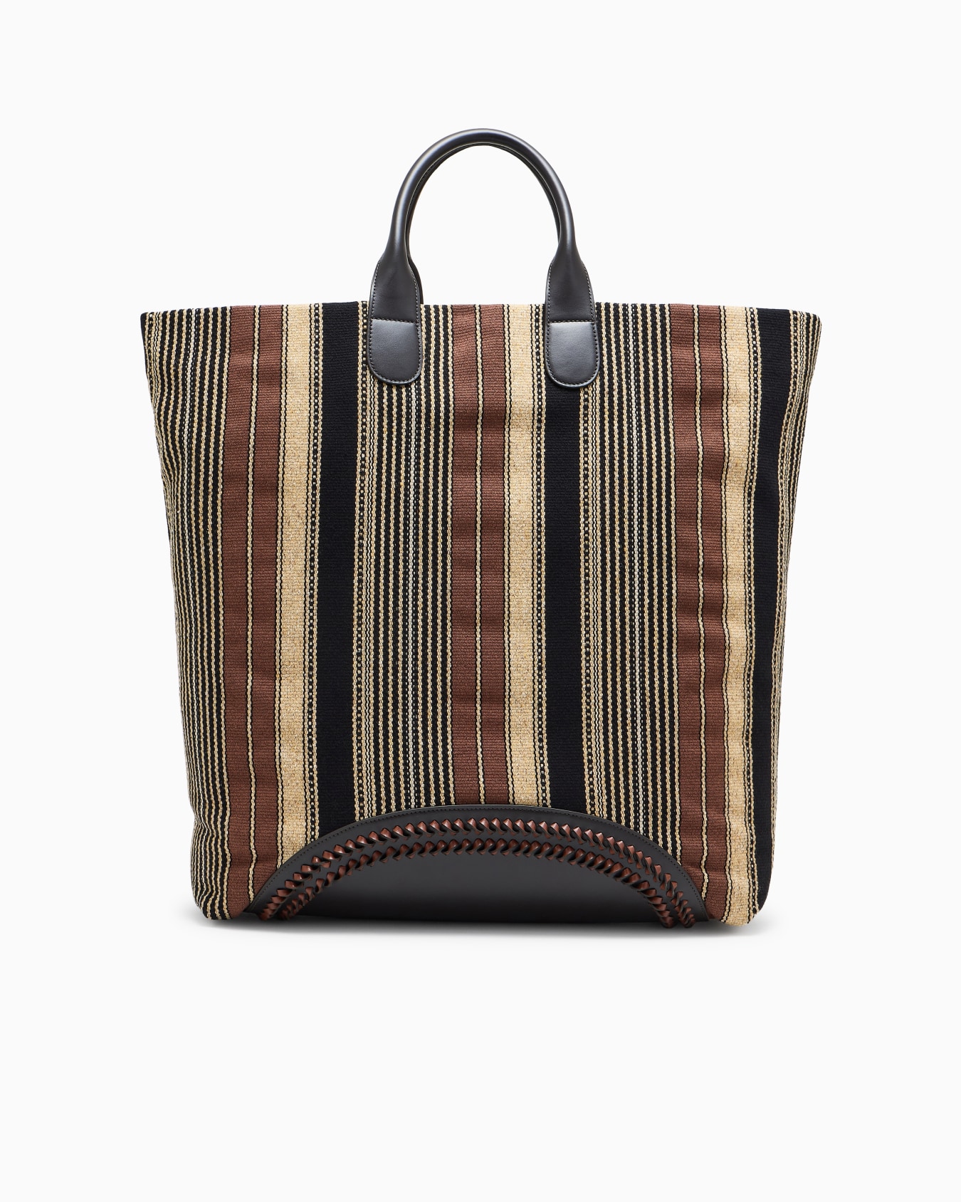 ショッパー ファブリック 縦ストライプ スライドする 2