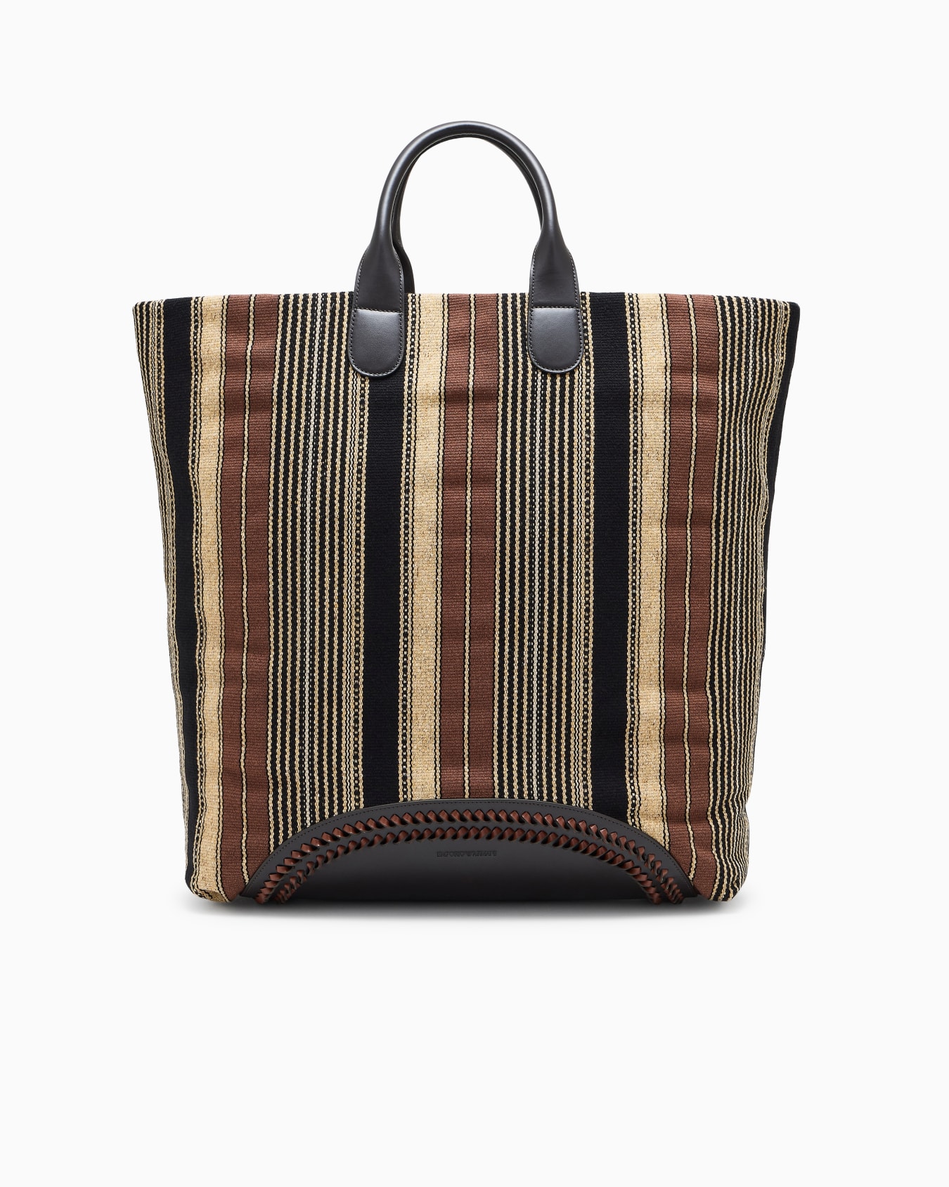 ショッパー ファブリック 縦ストライプ スライドする 0