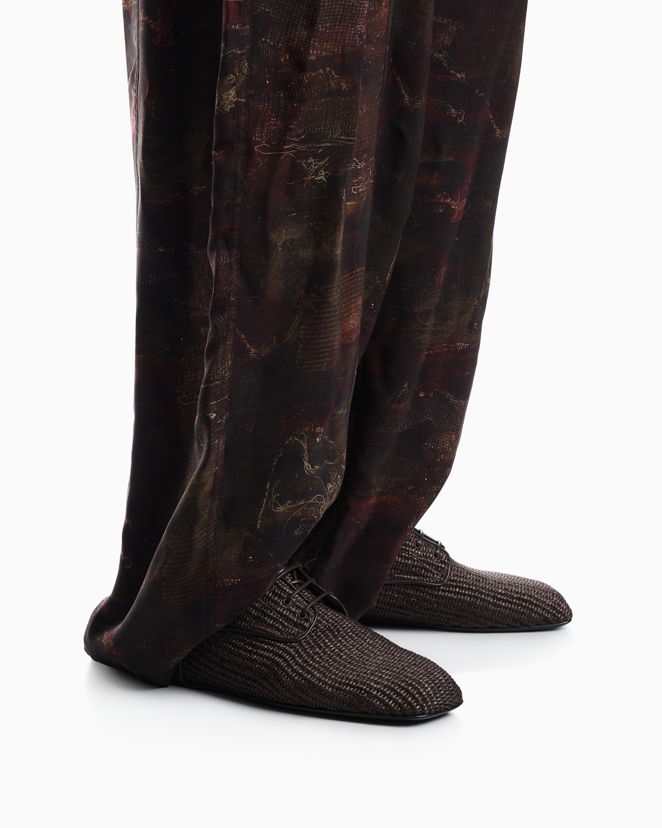 Lace-ups in woven raffia Slide 6