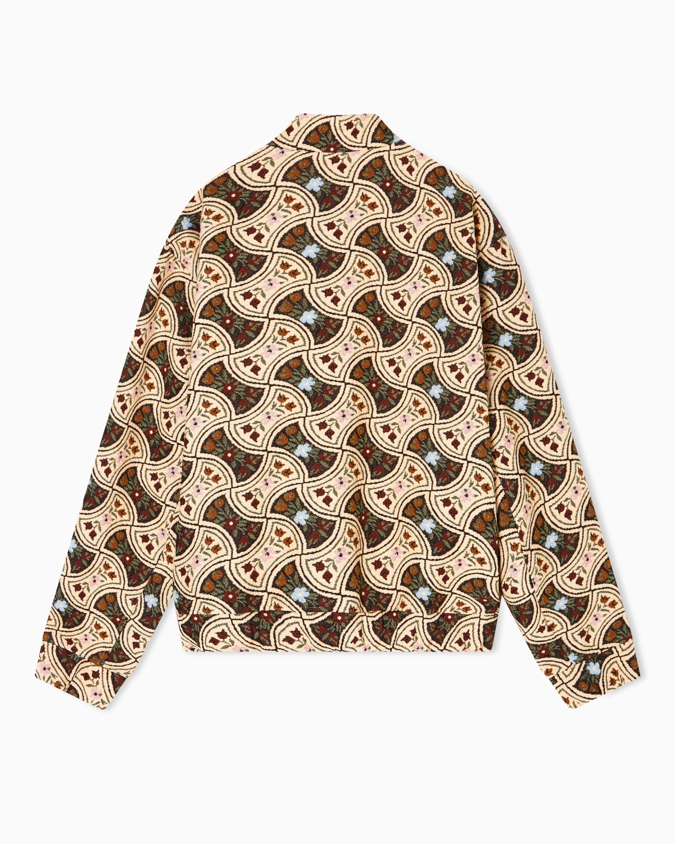 Gobelin jacquard blouson with diamond motif Slide 2