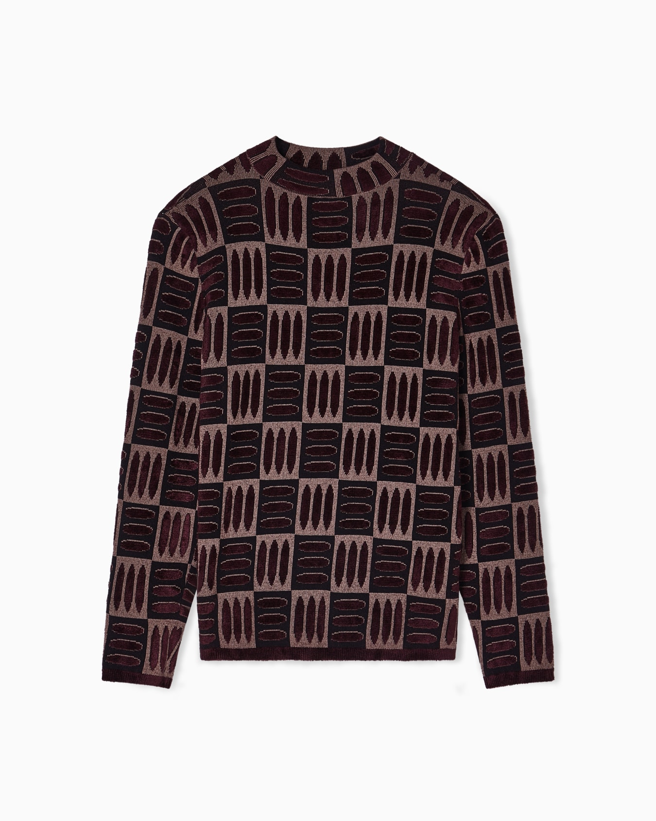 Jumper with chenille intarsia Slide 0