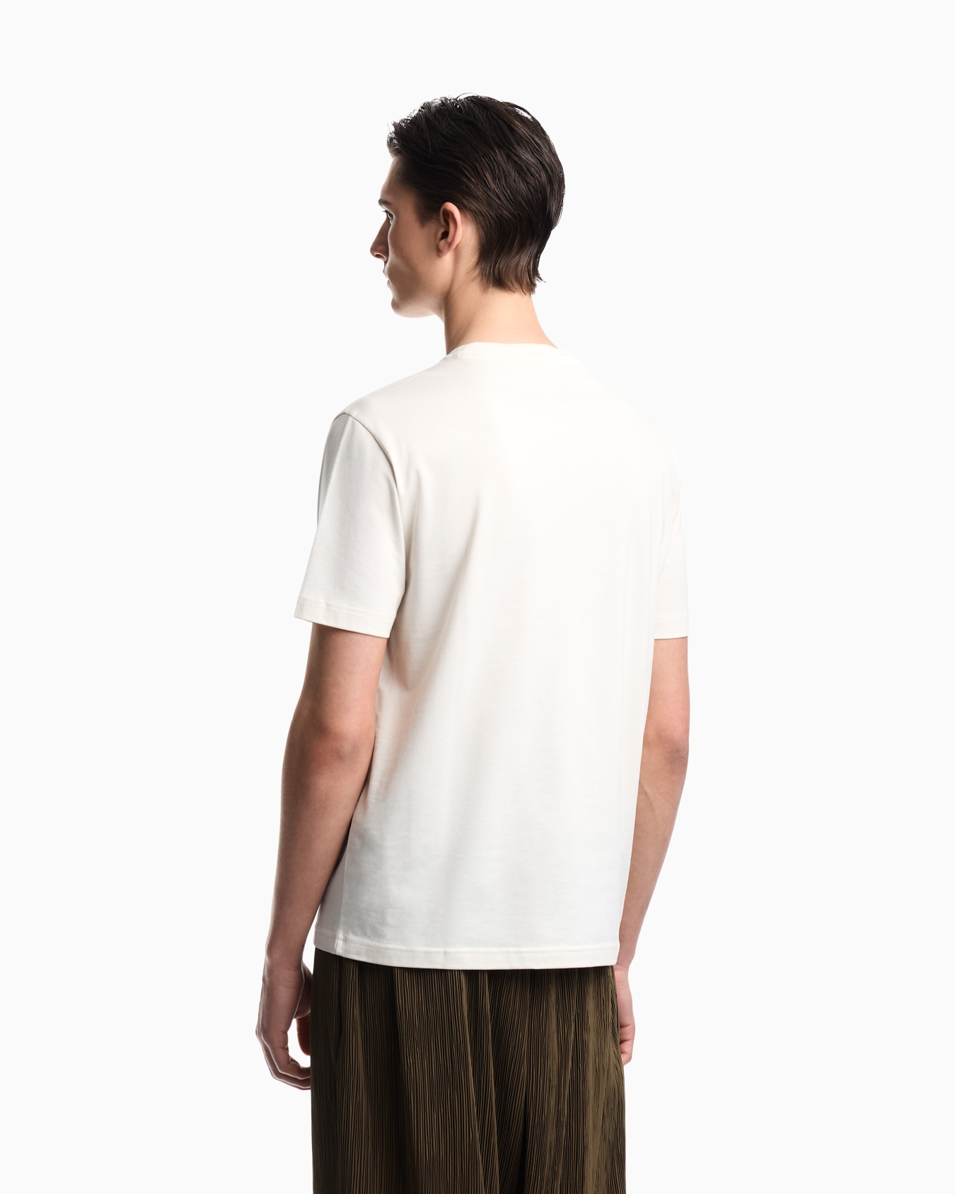 Jersey T-shirt with embroidery and print Slide 3