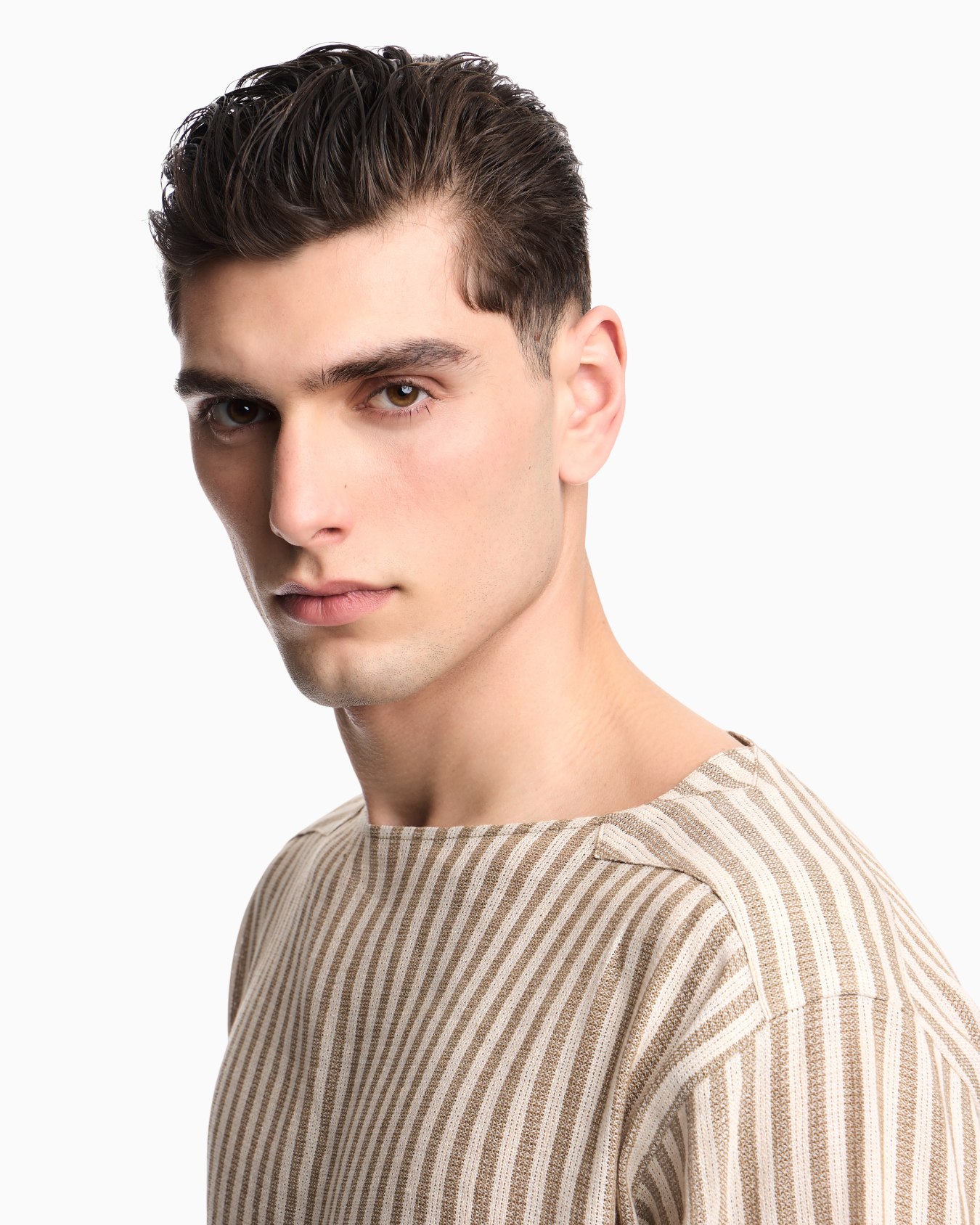 Maglia in lino effetto juta Slide 4