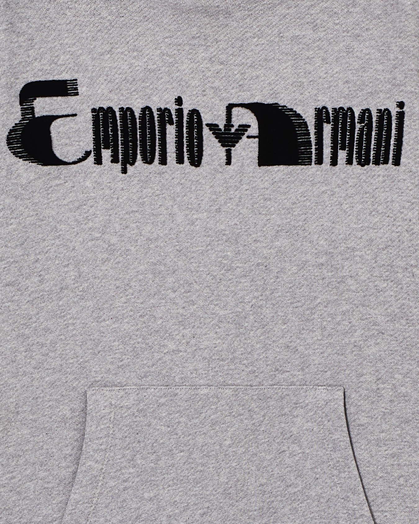 Soft touch jersey hoodie with flock logo Slide 4