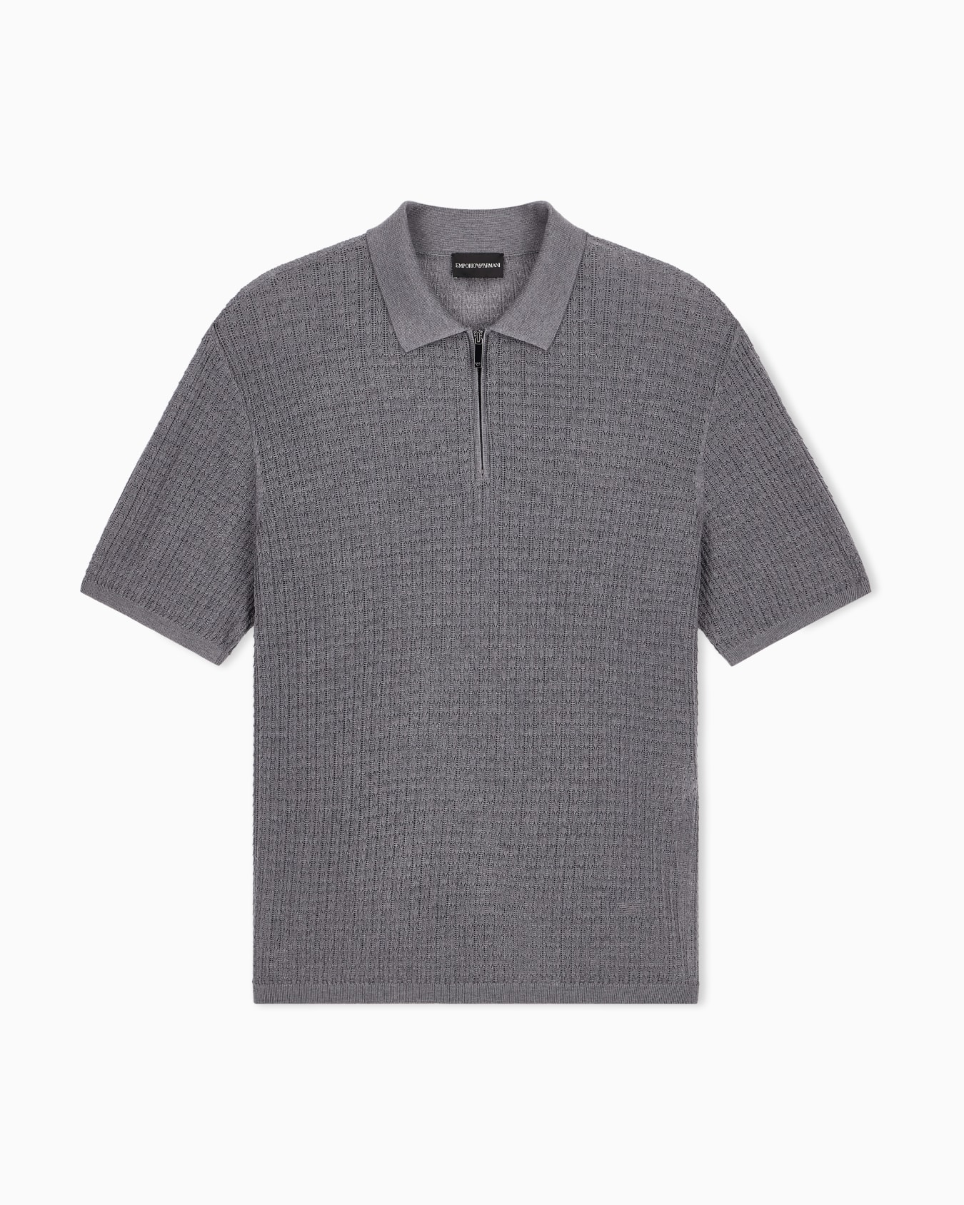 Pointelle pullover in lyocell with virgin wool and silk Slide 0