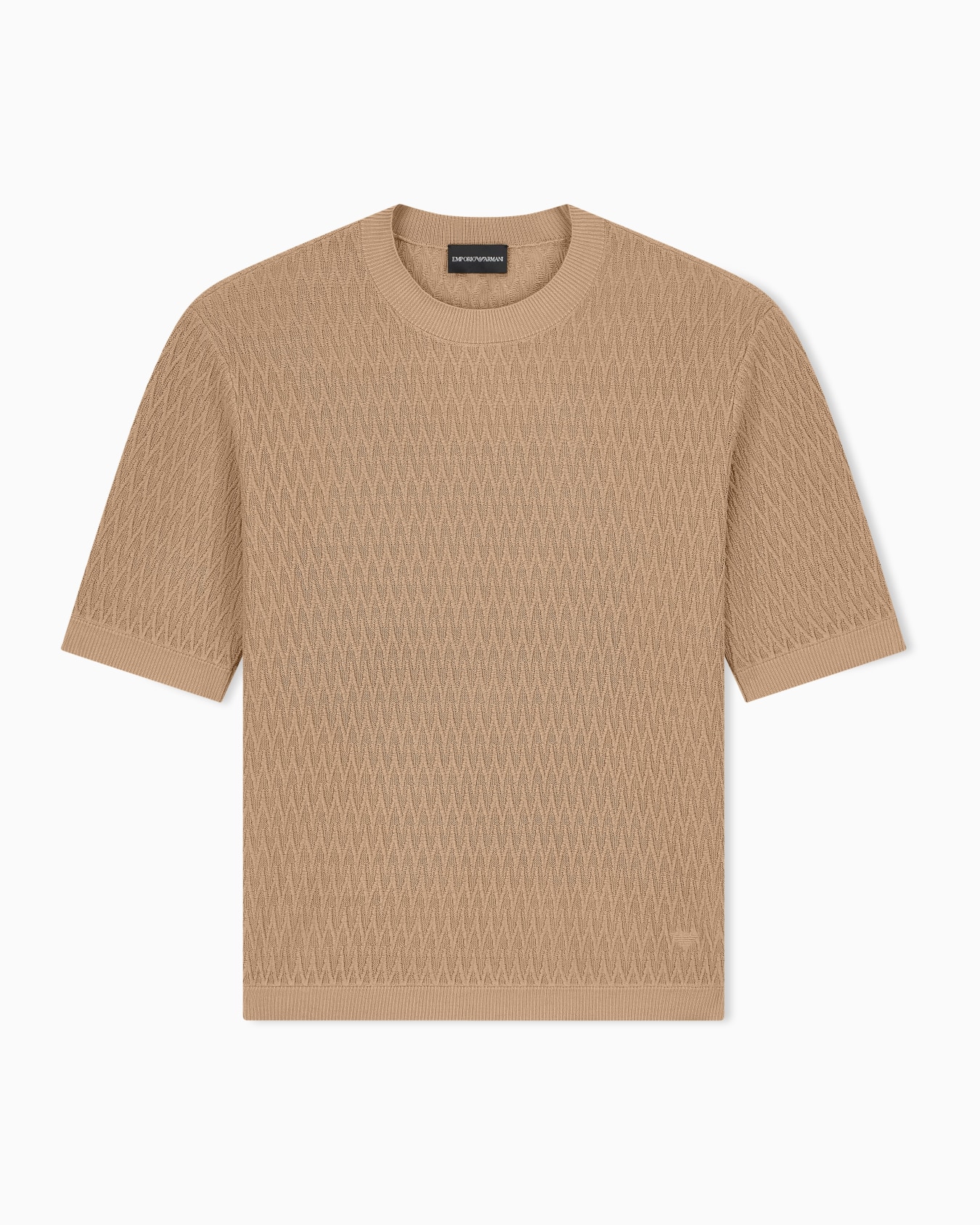 Chevron jacquard knit sweater Slide 0