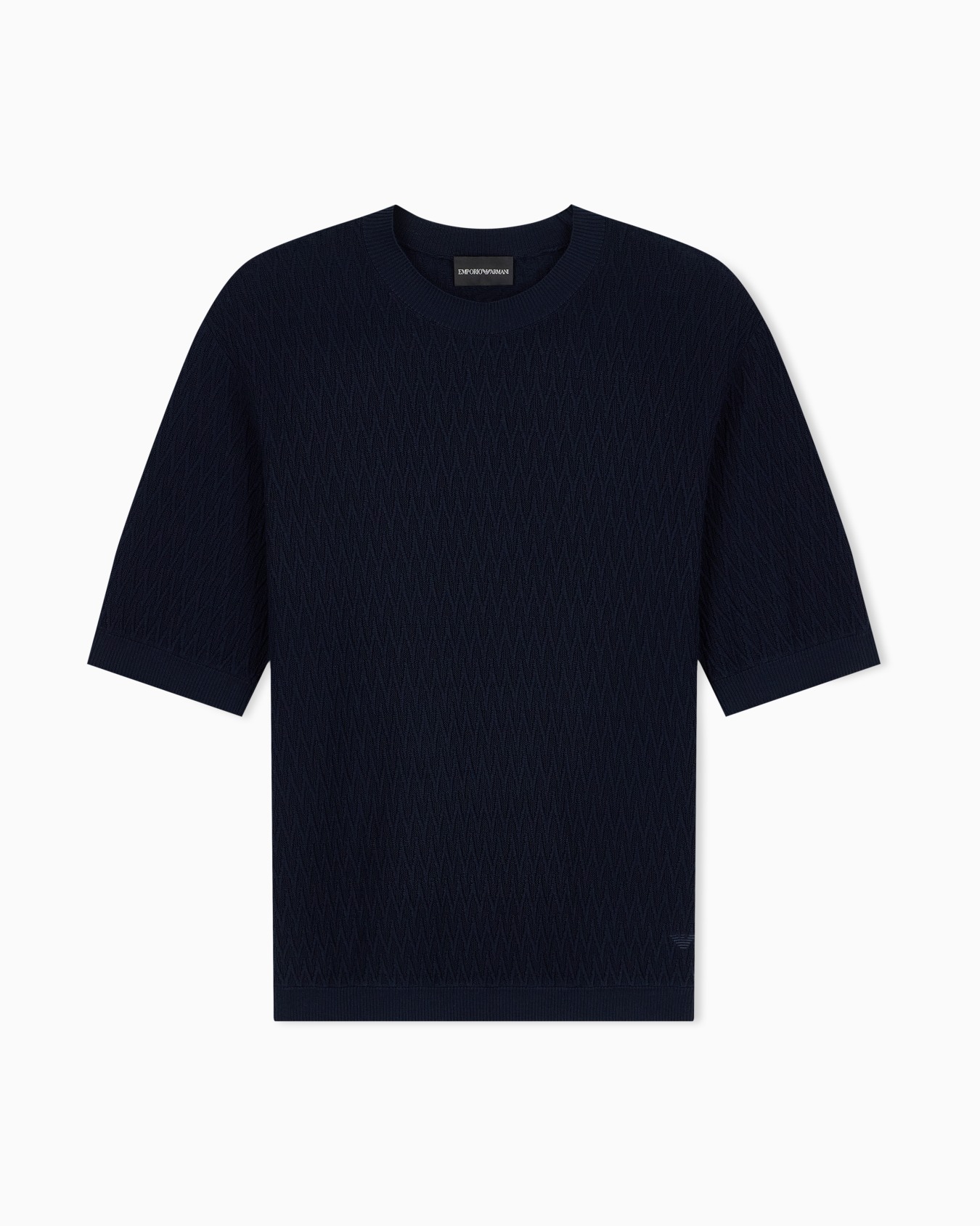 Chevron jacquard knit sweater Slide 0