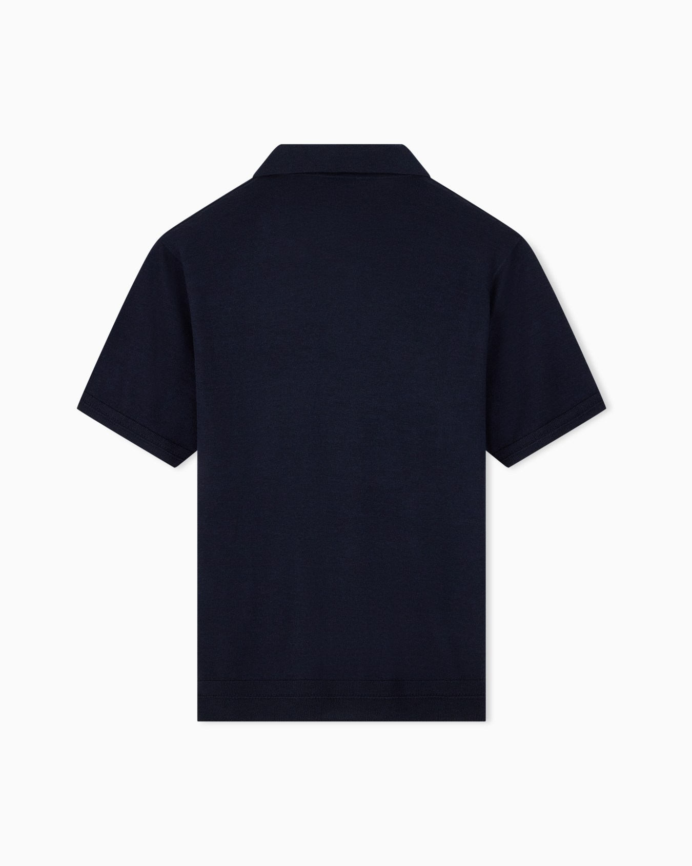 Virgin wool and silk polo neck sweater Slide 2