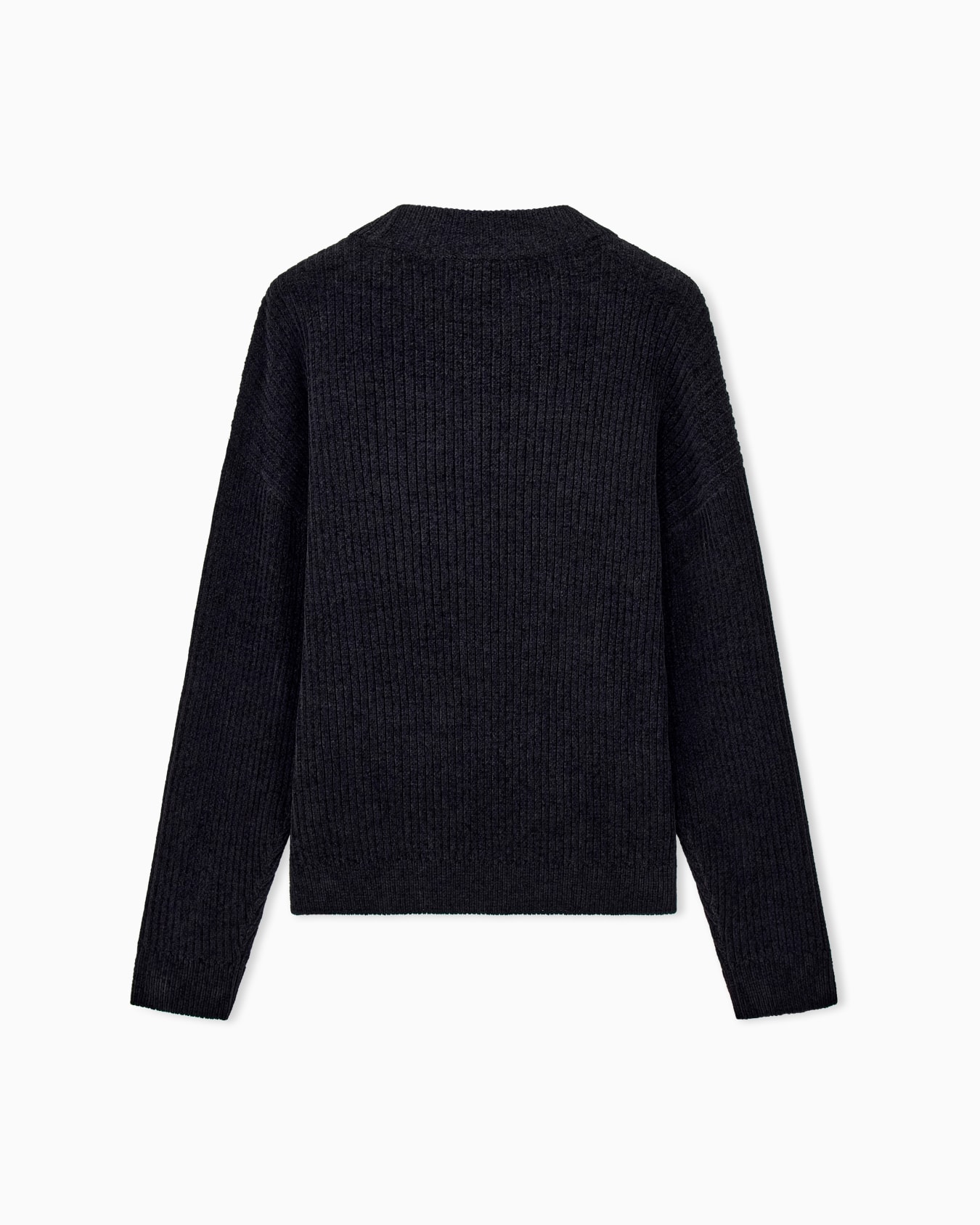 Ribbed chenille sweater with Signature Capsule logo Slide 1