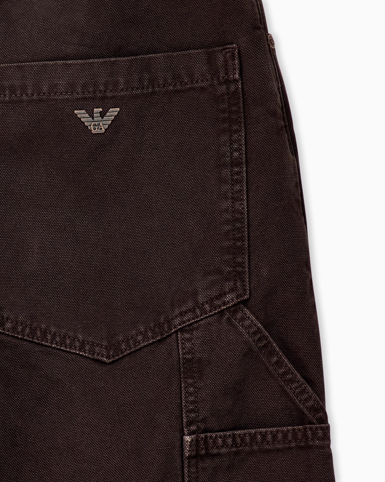 Oversized cotton workwear trousers with utility pockets Slide 2