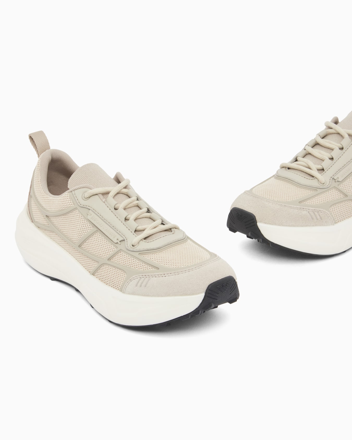 Sneakers in mesh and suede with a pull tab and chunky sole Slide 4