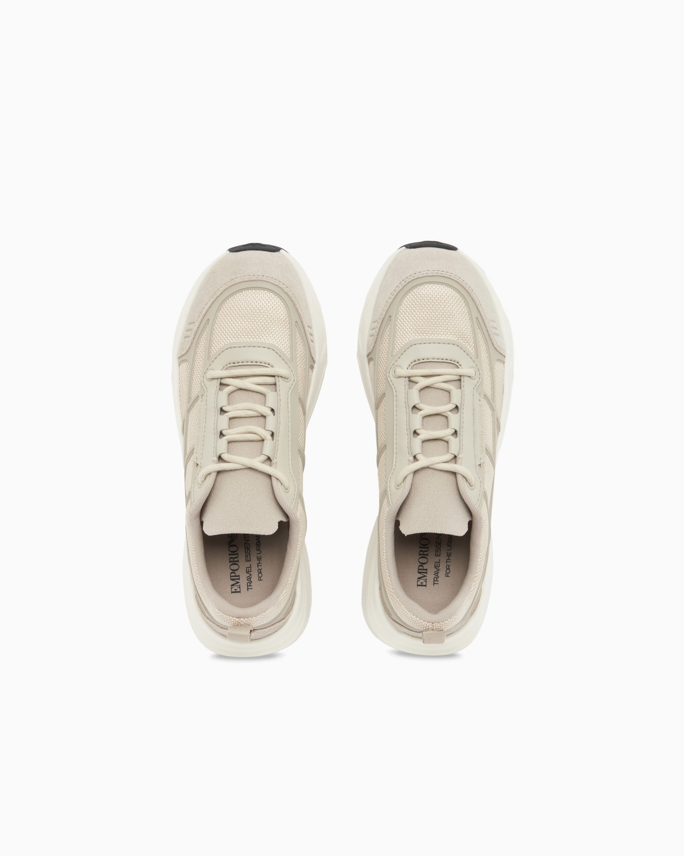 Sneakers in mesh and suede with a pull tab and chunky sole Slide 2
