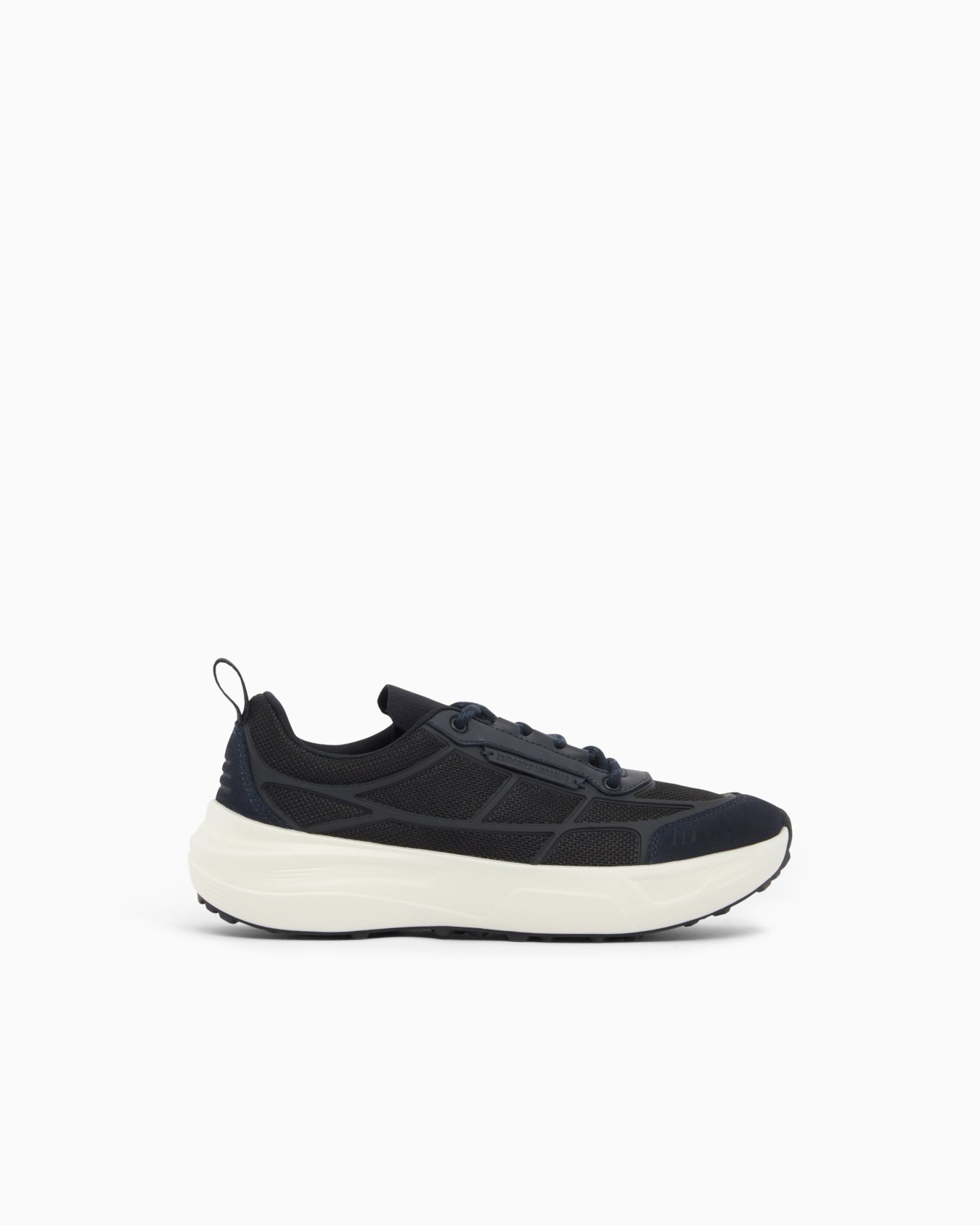 Sneakers in mesh and suede with a pull tab and chunky sole Slide 0