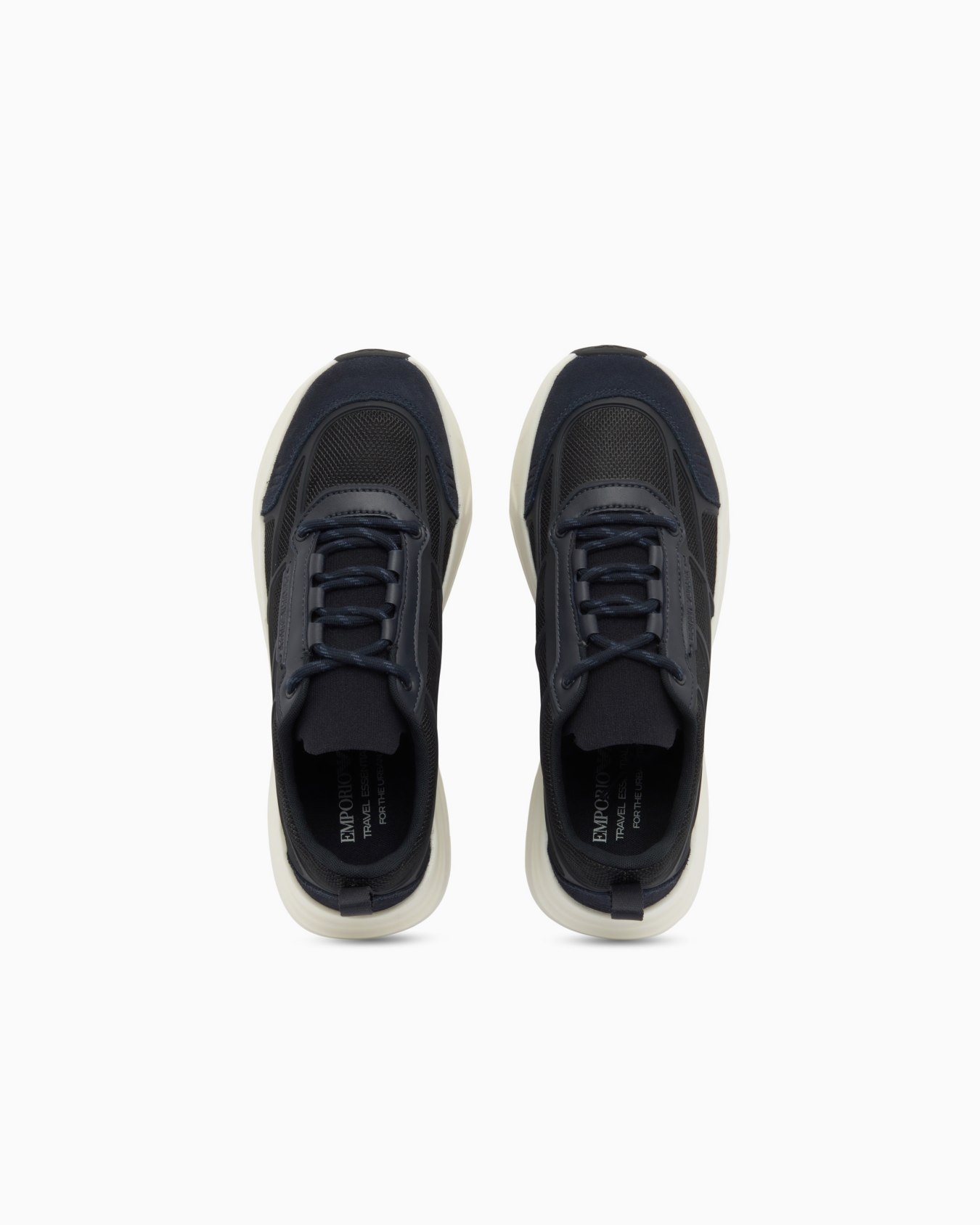 Sneakers in mesh and suede with a pull tab and chunky sole Slide 2
