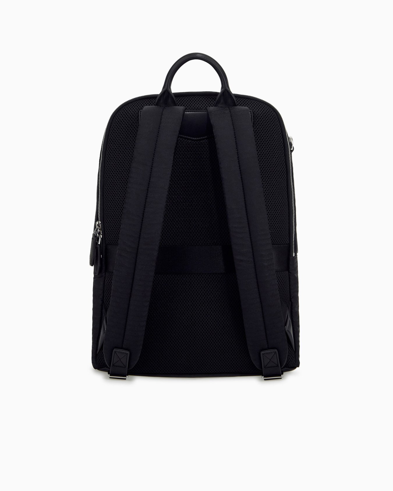 Backpack with a front zip pocket and a metal logo plaque Slide 2