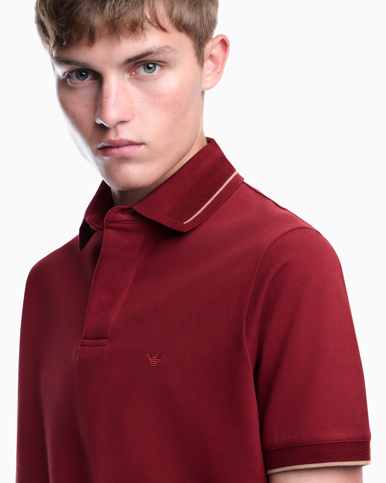 Polo shirt with regular fit in cotton pique Slide 5