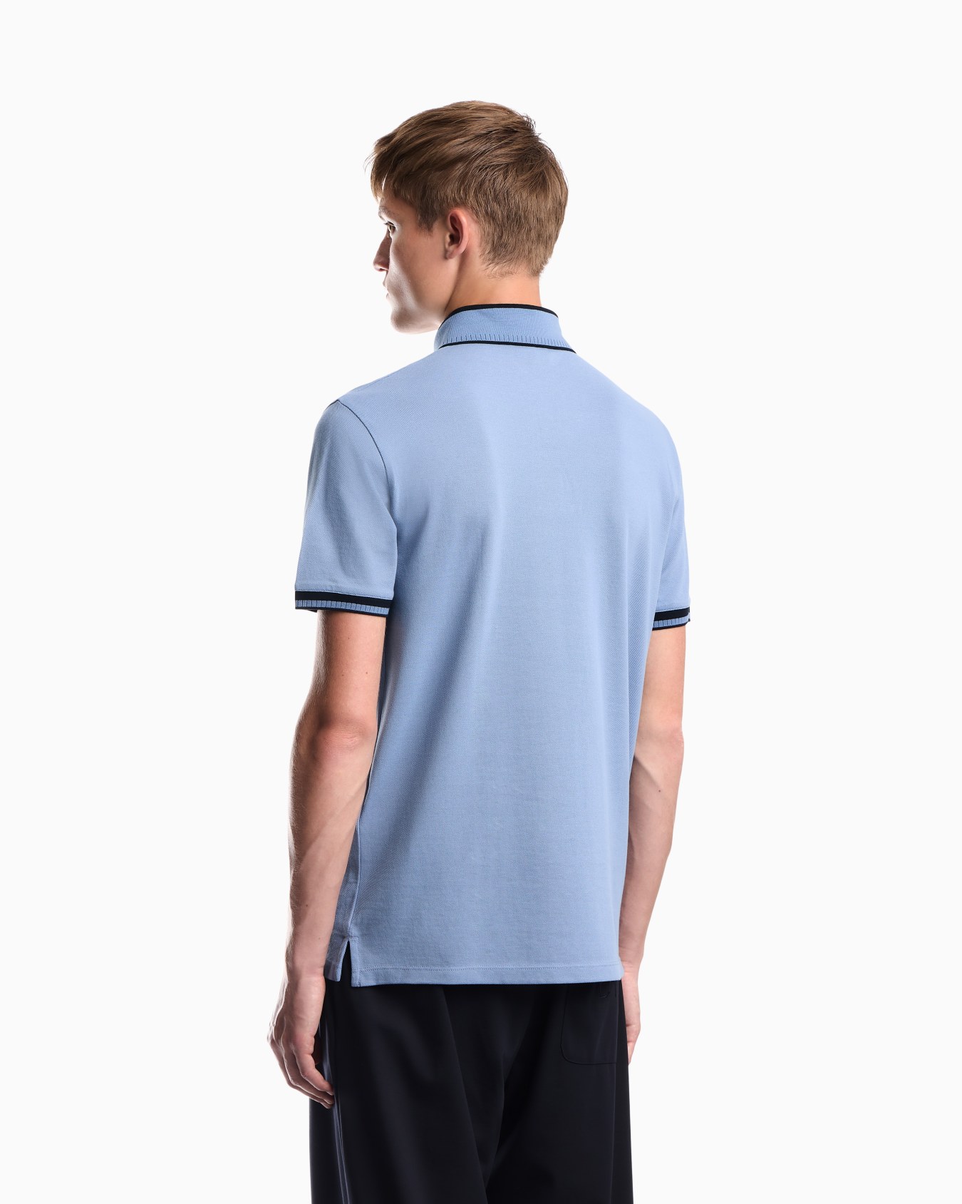 Polo shirt with regular fit in cotton pique Slide 5