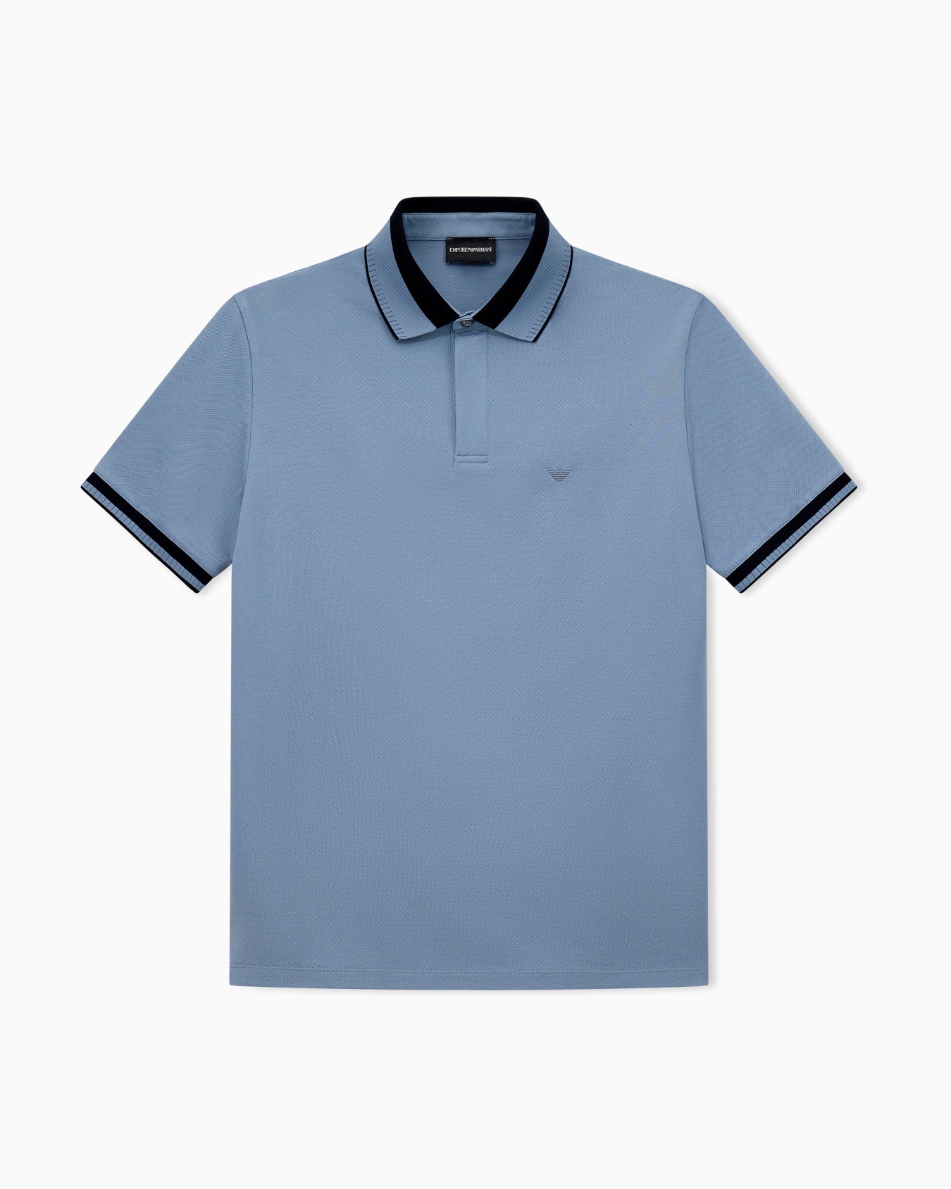 Polo shirt with regular fit in cotton pique Slide 0