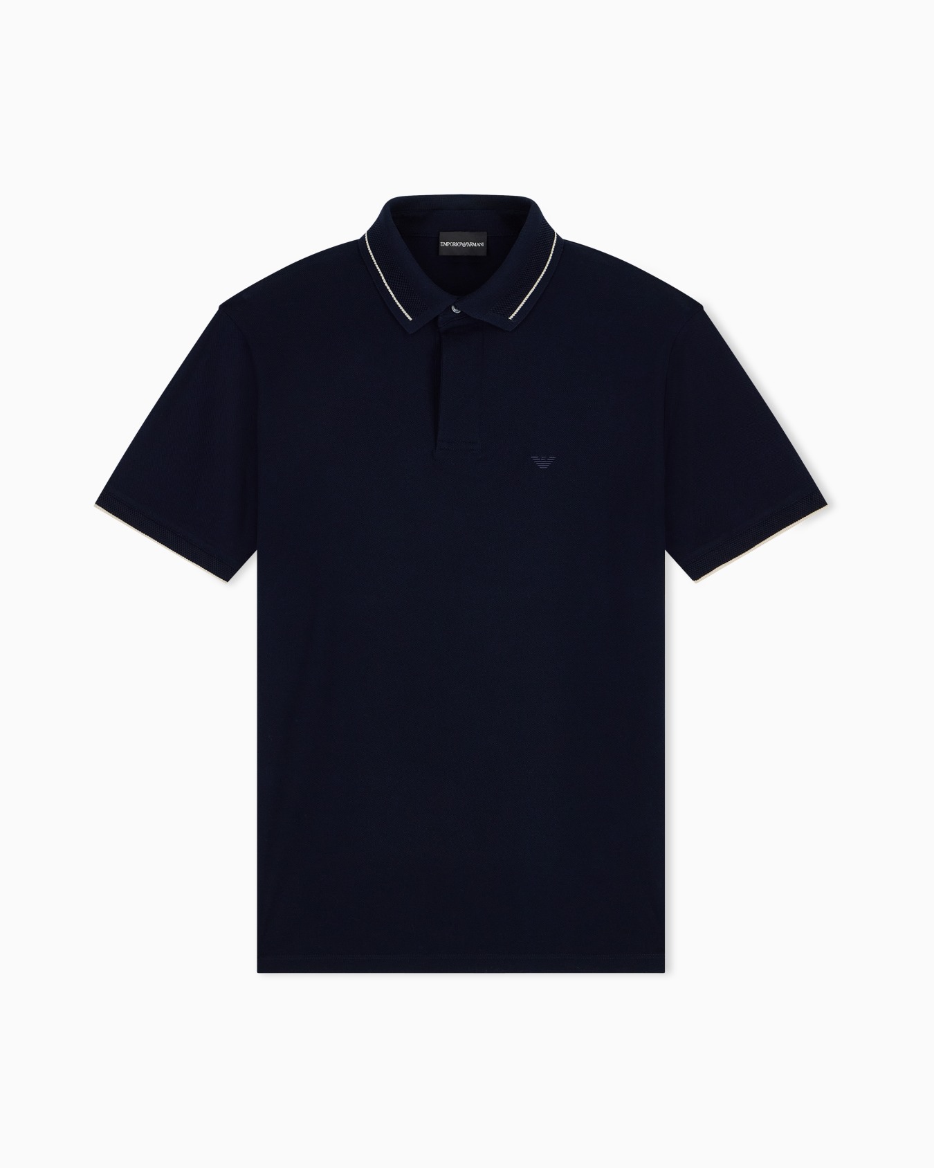 Polo shirt with regular fit in cotton pique Slide 0