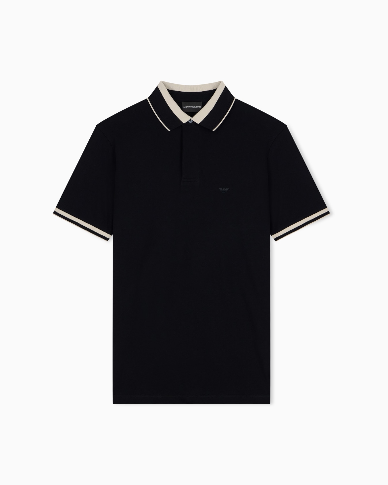 Polo shirt with regular fit in cotton pique Slide 0