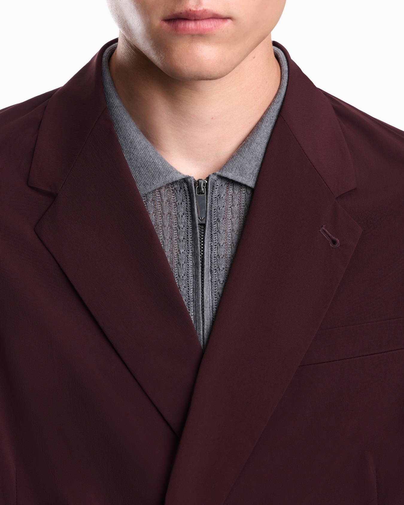 Regular fit blazer in stretch fabric Slide 6