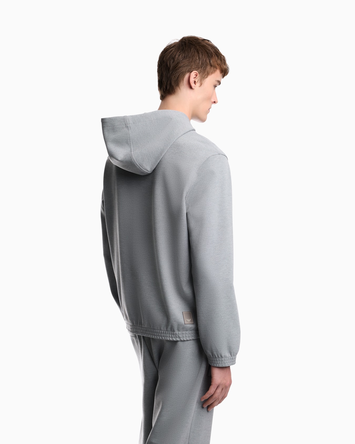 Travel Essential piqué jersey hoodie Slide 5
