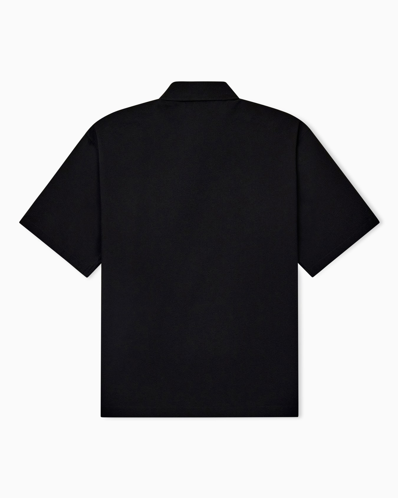 Seersucker shirt with down padding and rib details Slide 1