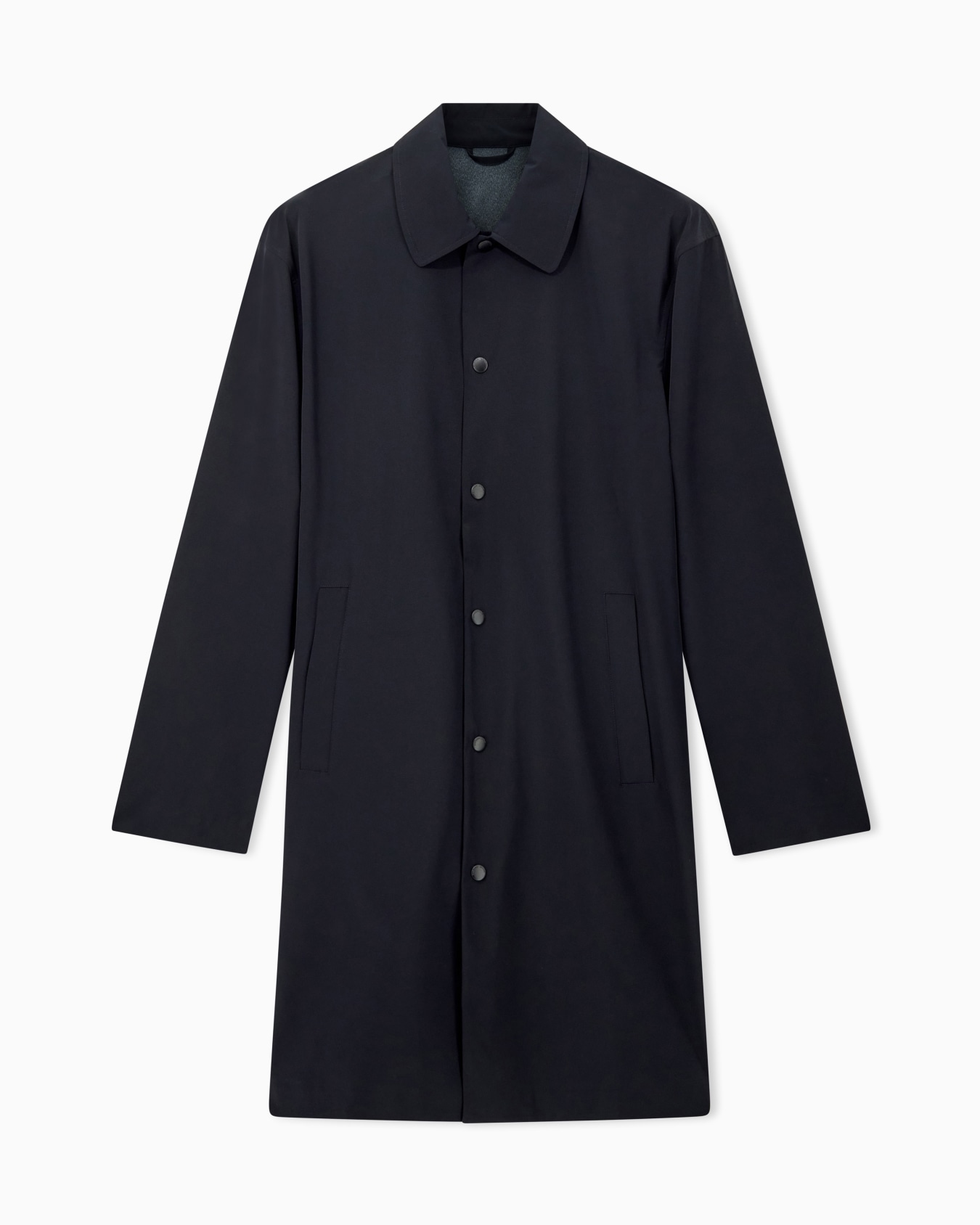 Trench coat in matte nylon Travel Essential Slide 0