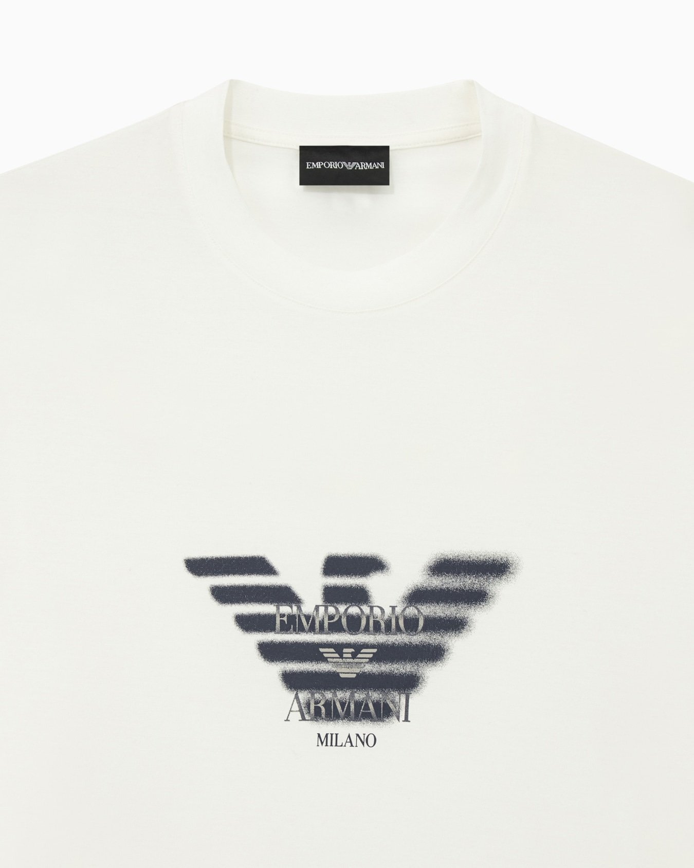 Lyocell blend jersey T-shirt with graffiti eagle logo print Slide 2