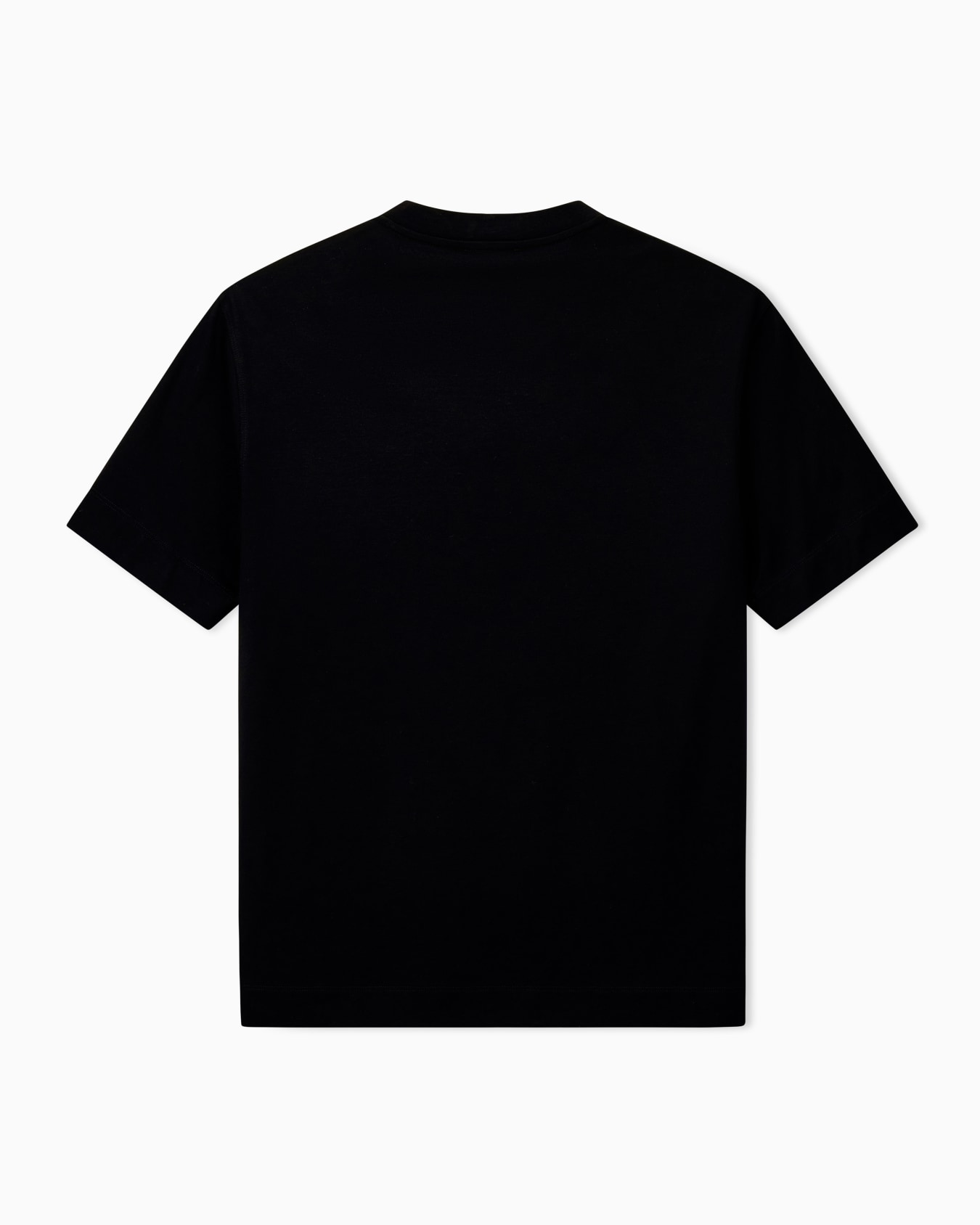 T-shirt in mixed lyocell jersey with maxi flock logo Slide 2