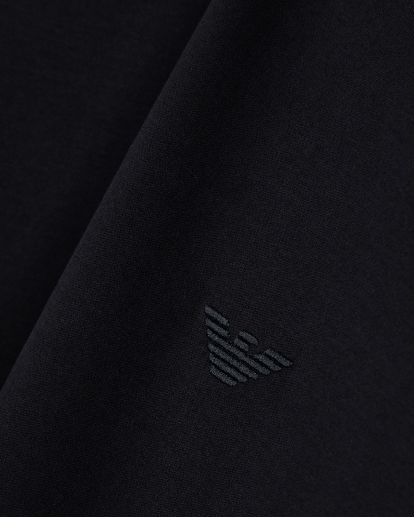 Jersey T-shirt with micro eagle embroidery Slide 2