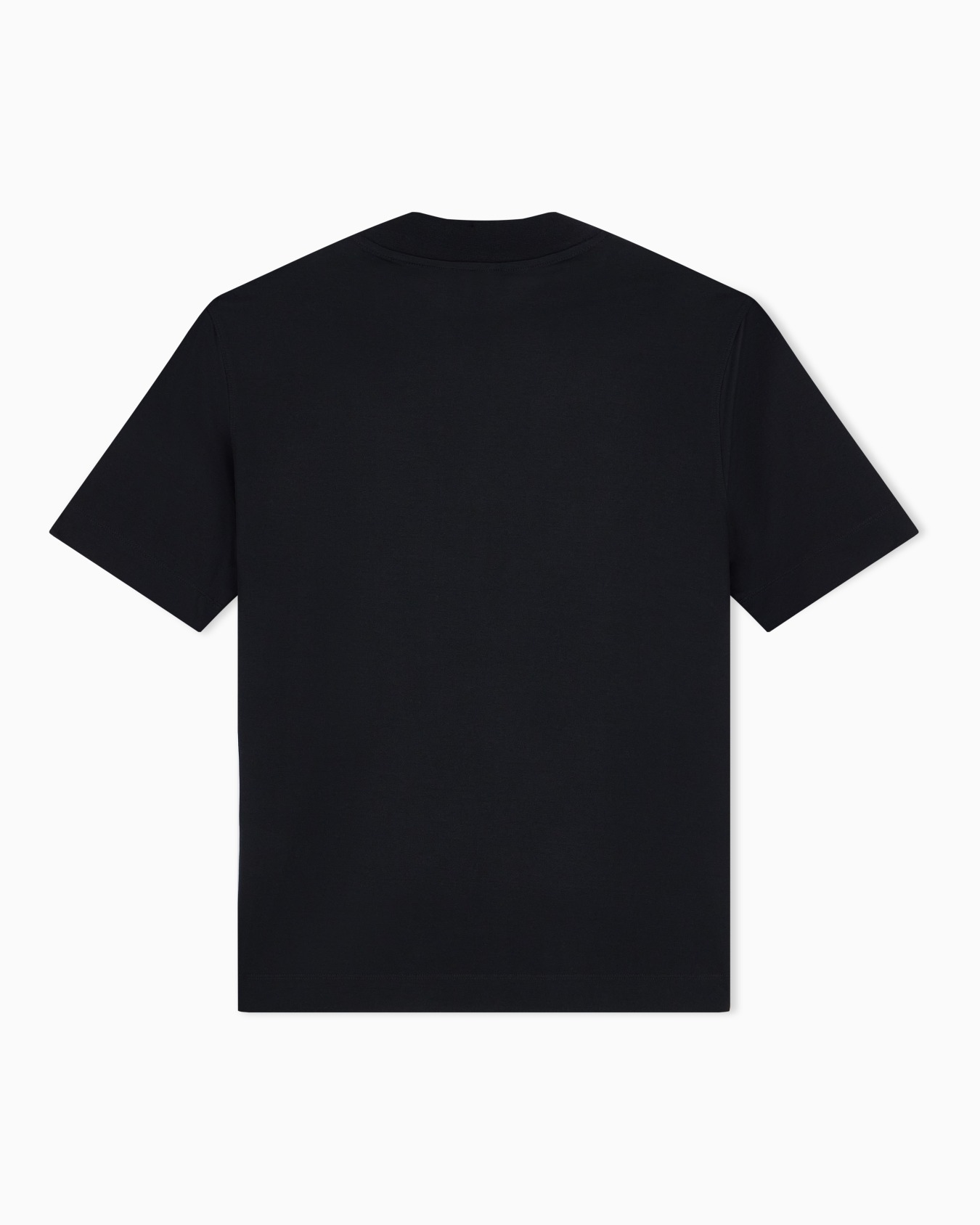 Jersey T-shirt with micro eagle embroidery Slide 1