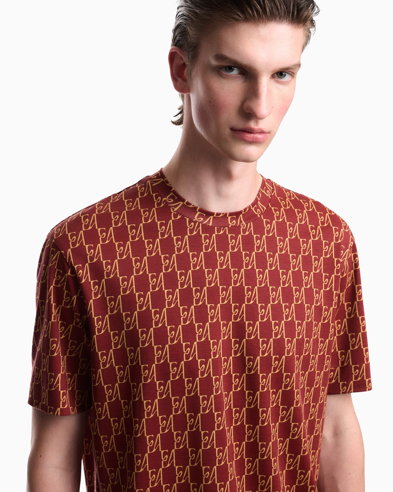 T-shirt coupe classique en jersey de lyocell et coton Diapositive 6