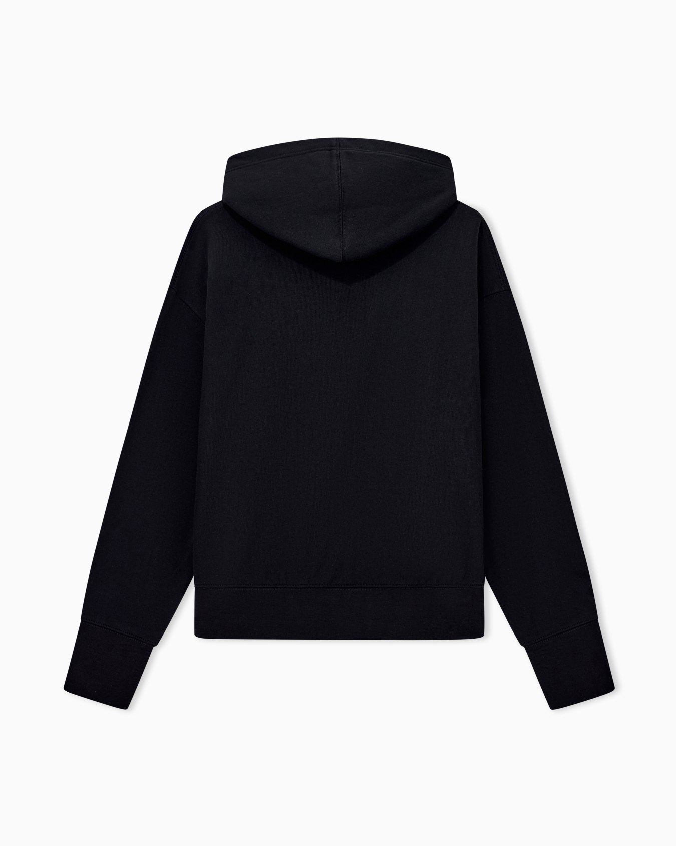 French terry jersey hoodie with oversized ea embroidery Slide 2