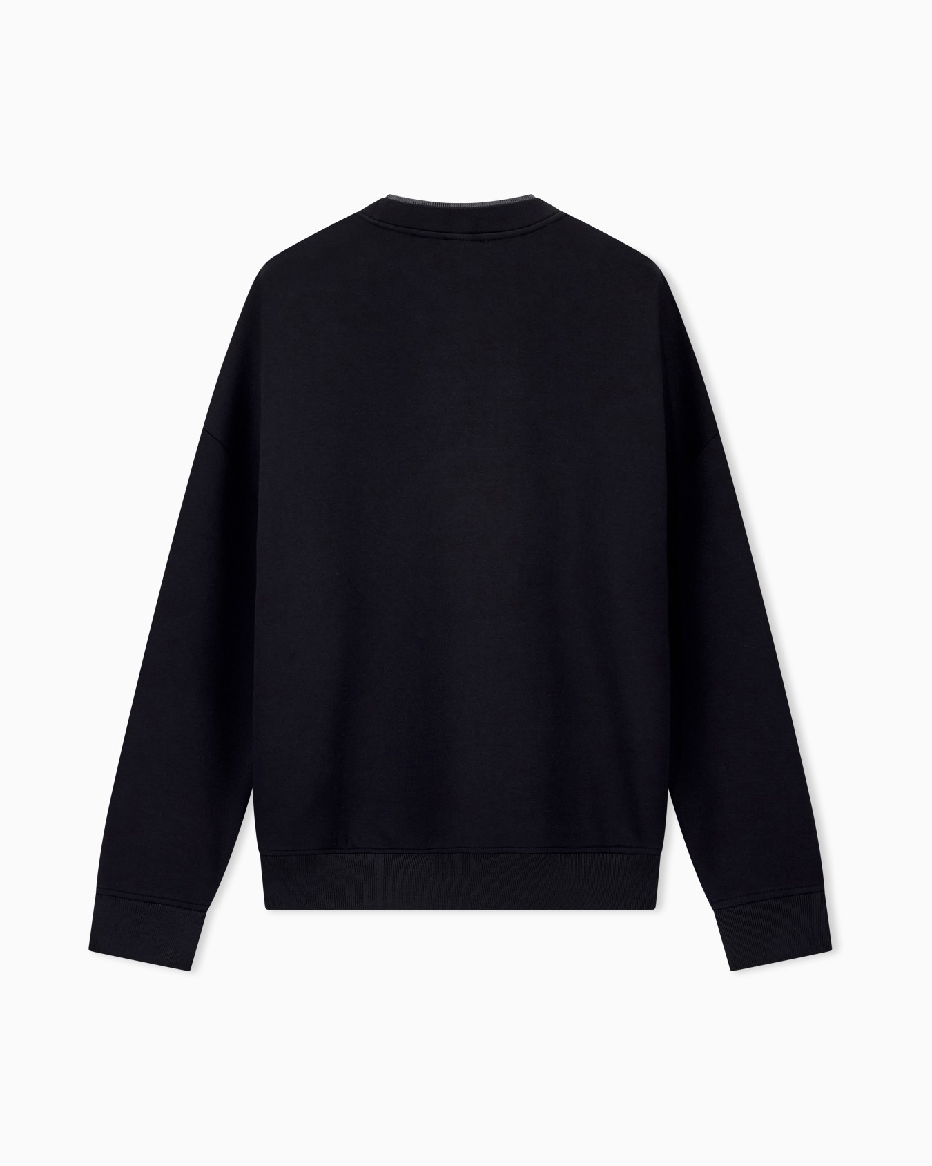Double jersey sweatshirt with eagle embroidery Slide 1