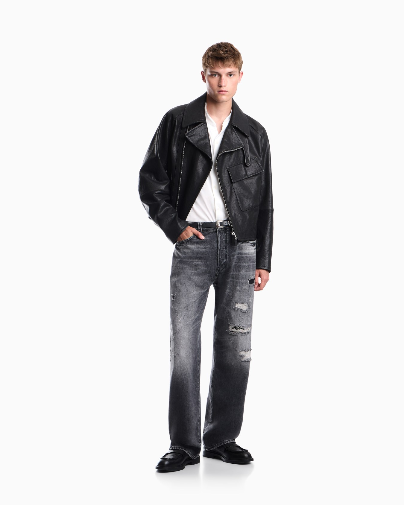 Shirt in cotton jersey with regular fit Slide 1