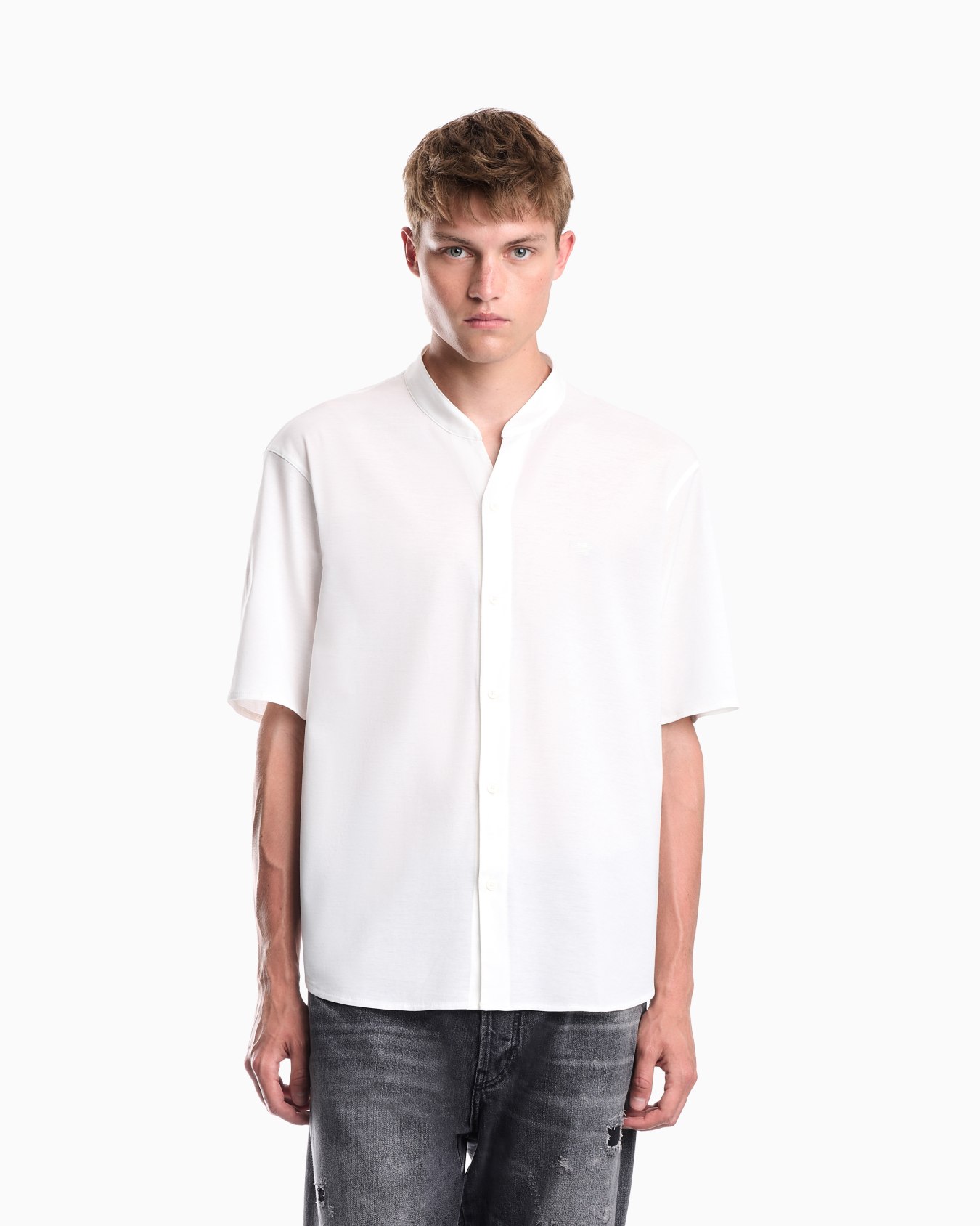 Shirt in cotton jersey with regular fit Slide 3